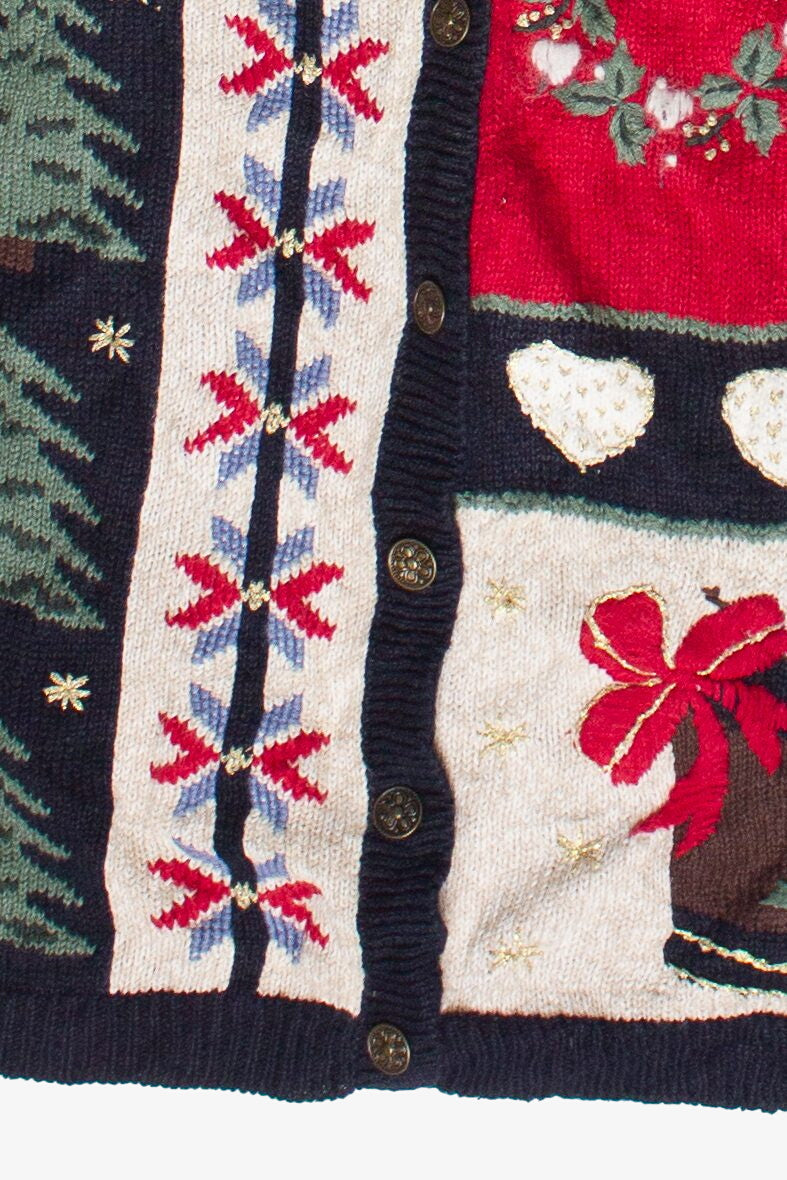 Vintage Nutcracker Christmas Pattern Ugly Christmas Vest