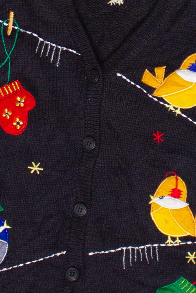 Vintage Bobbie Brooks Winter Birds Ugly Christmas Vest