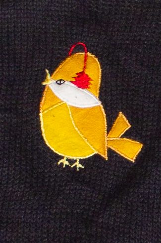 Vintage Bobbie Brooks Winter Birds Ugly Christmas Vest