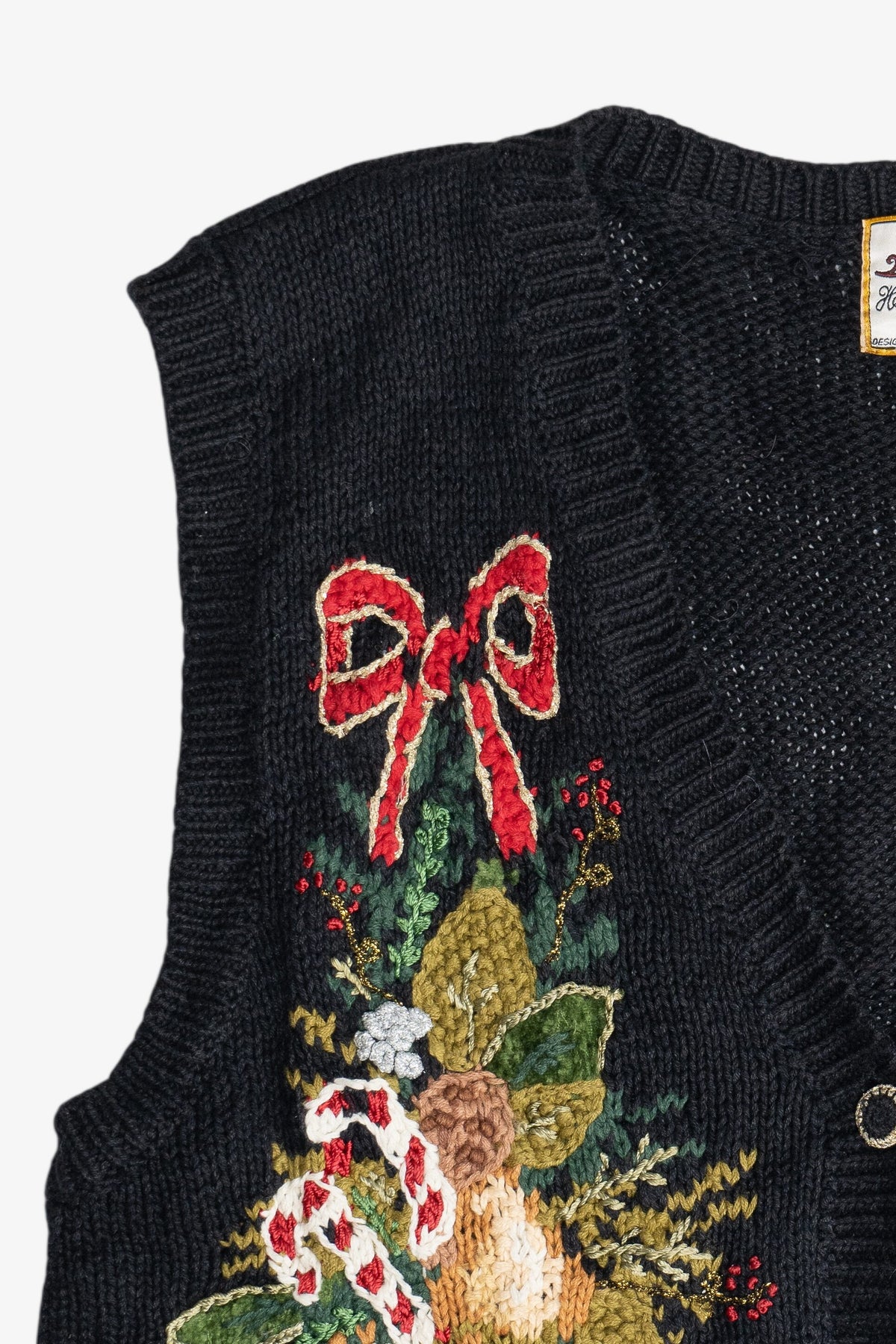 Vintage Holiday Stockings Heirloom Collectibles Ugly Christmas Vest (1990s)