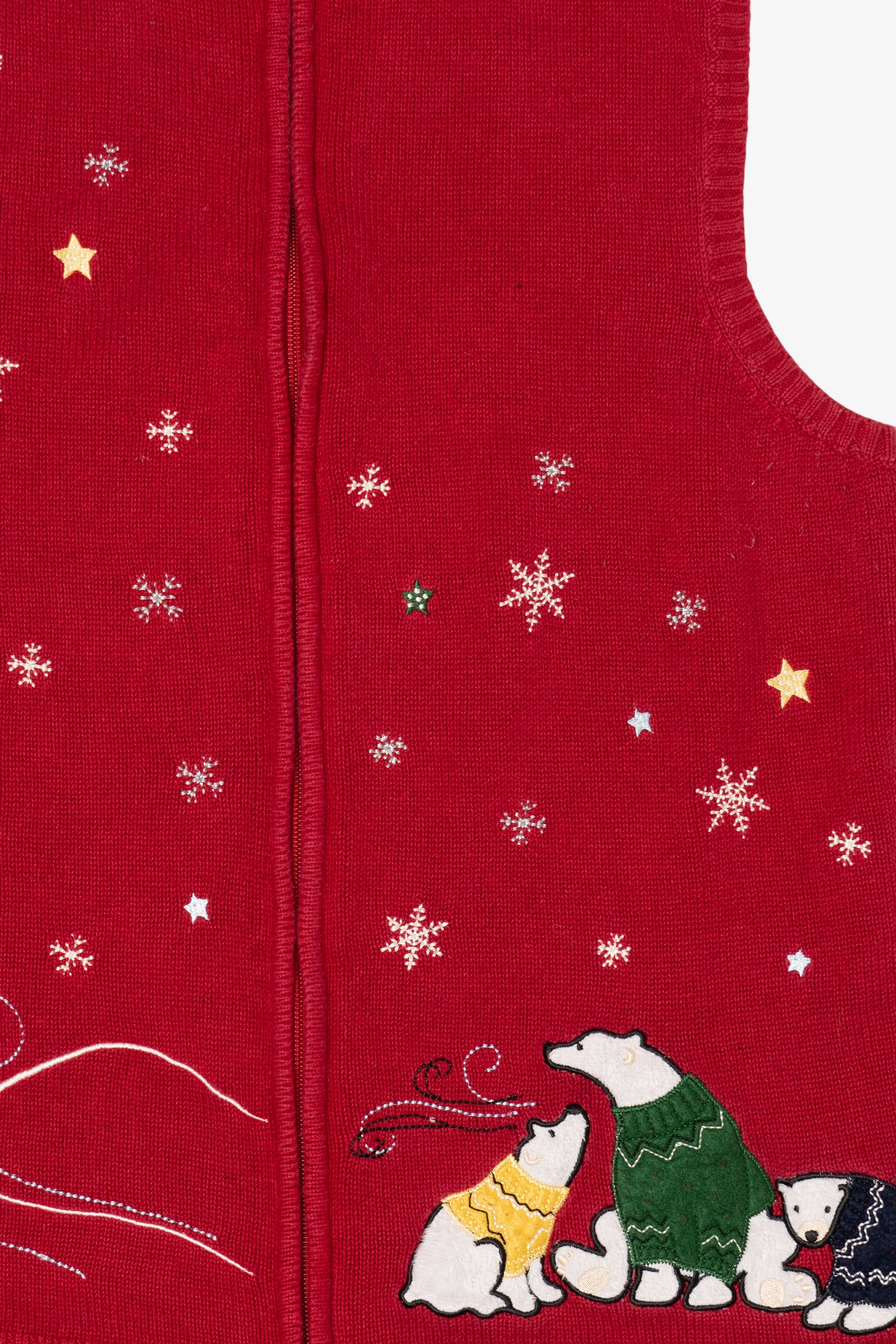 Vintage Red CJ Banks Polar Bears Ugly Christmas Vest (2000s)