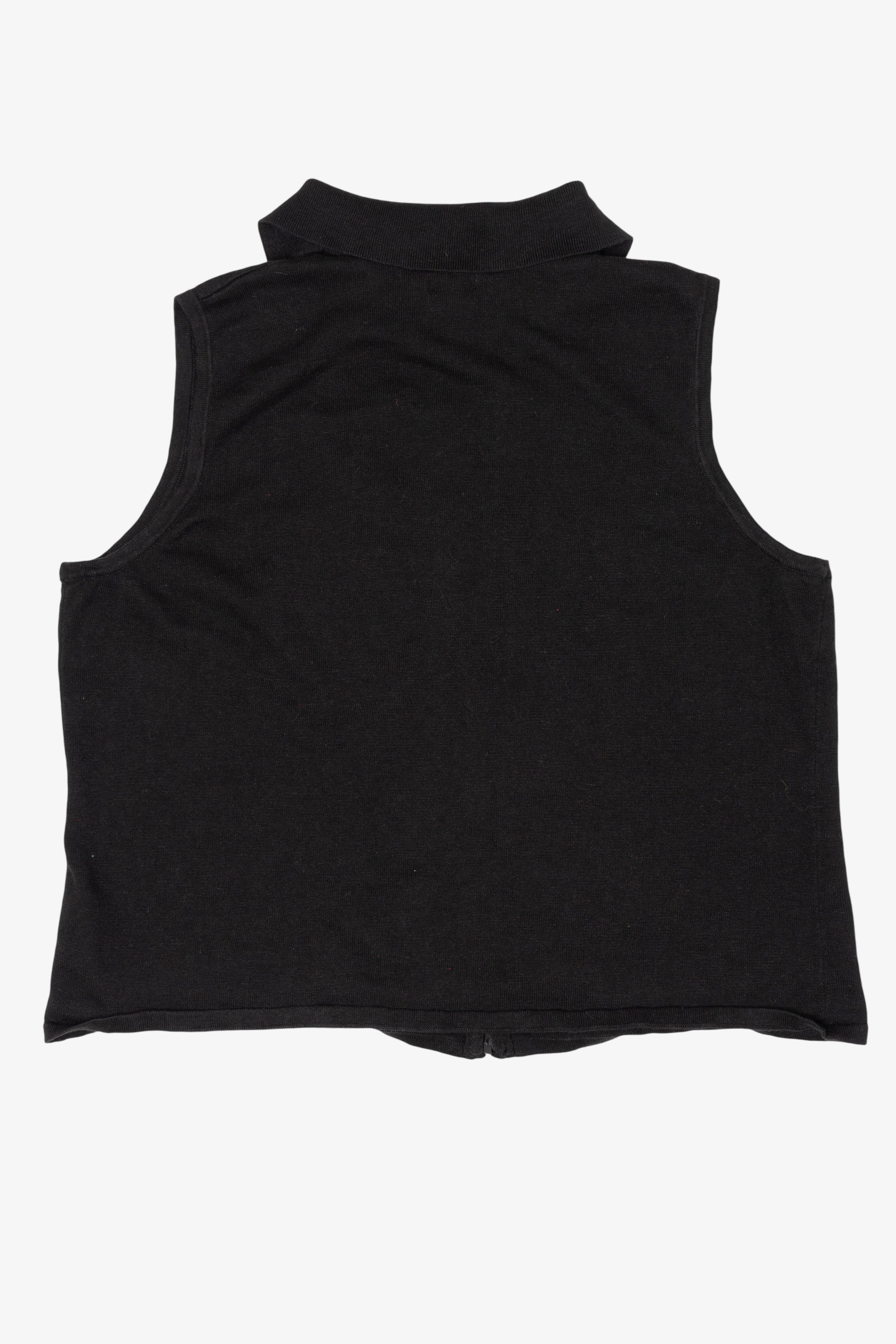 Vintage Black S Way Ugly Christmas Vest (2000s)