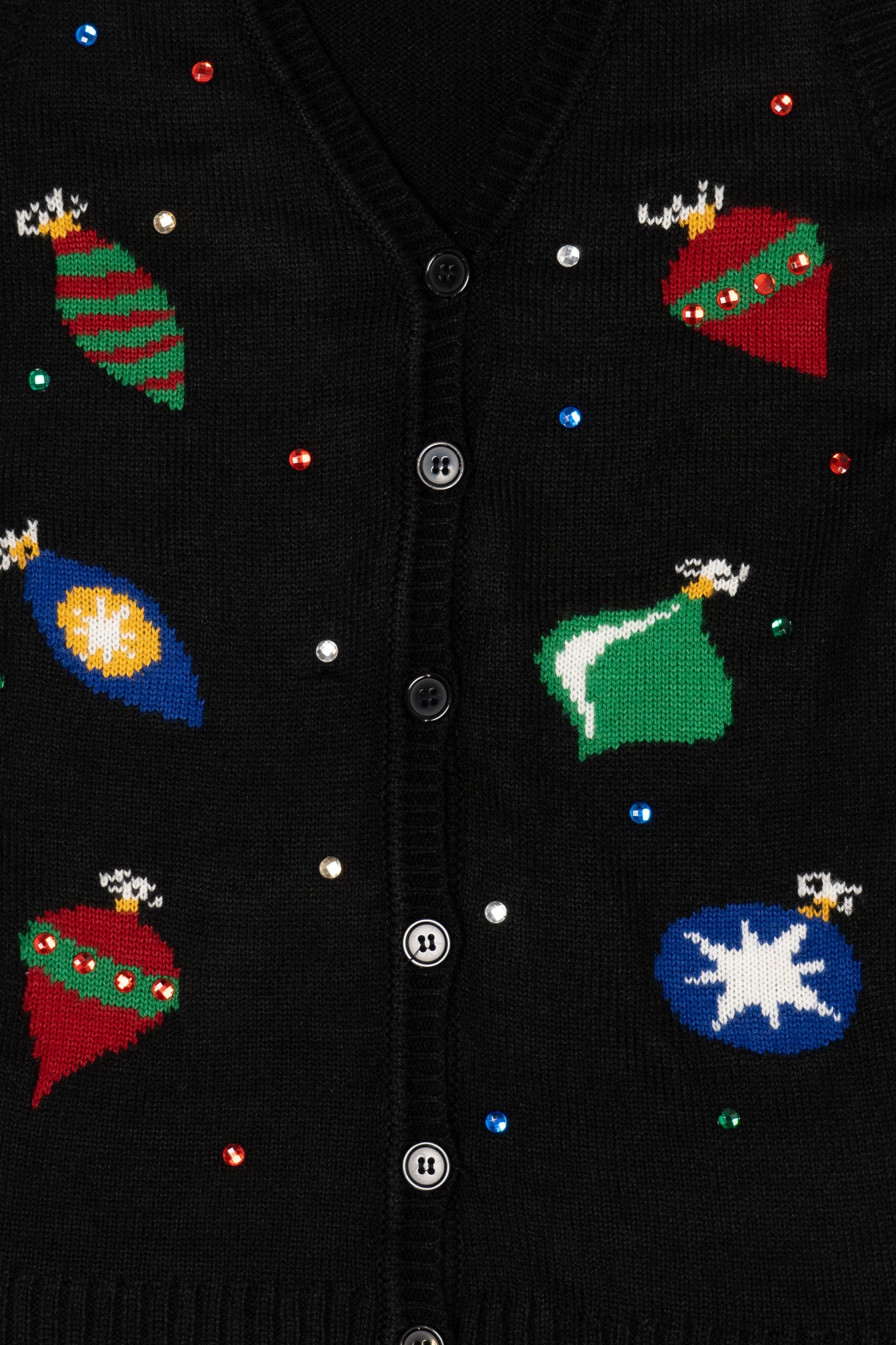 Black Xhilaration Ornaments Ugly Christmas Vest (2010s)