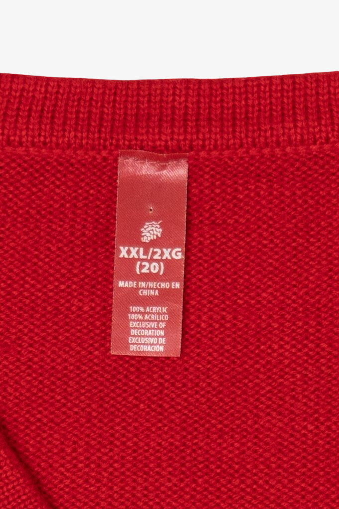 Red Snowmen Ugly Christmas Vest (2010s)