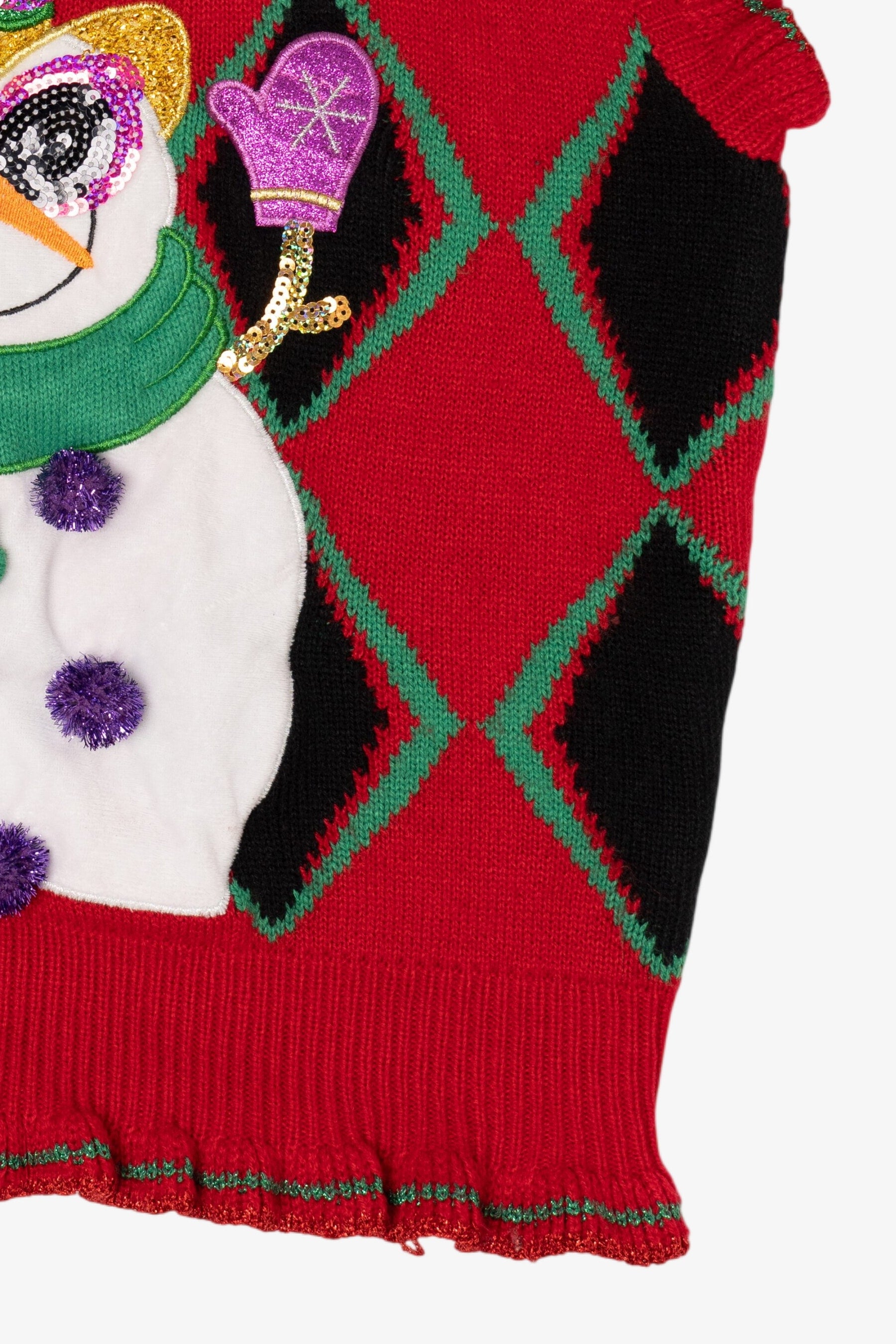 Red Blizzard Bay Cool Snowman Ugly Christmas Vest (2010s)