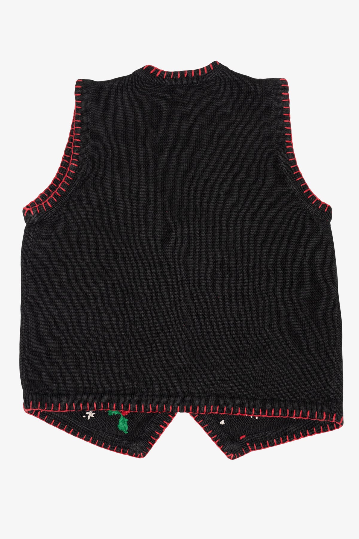 Vintage Black Victoria Jones Snowmen Ugly Christmas Vest (2000s)