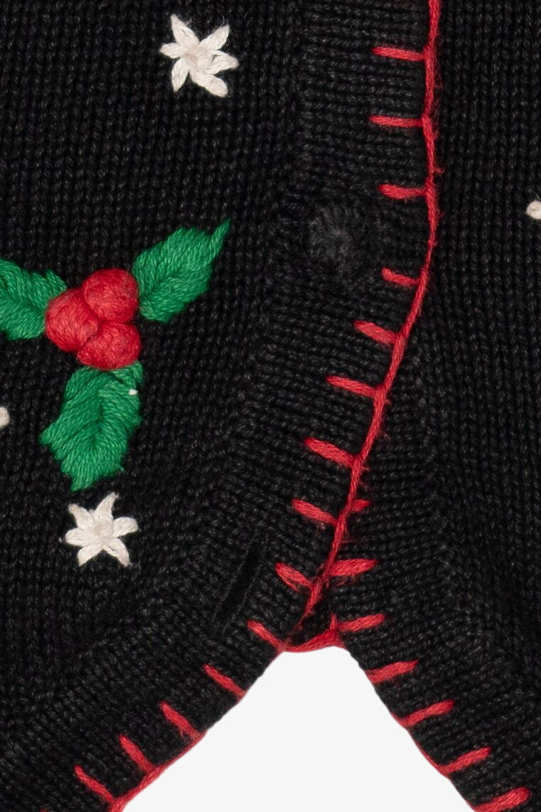 Vintage Black Victoria Jones Snowmen Ugly Christmas Vest (2000s)