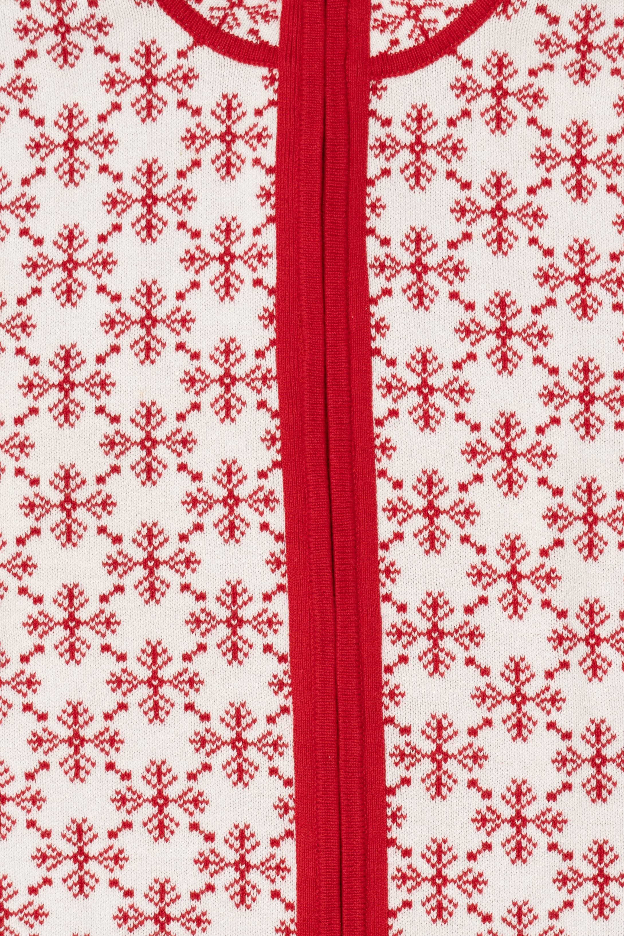 Reversible White And Red Snowflakes Ugly Christmas Vest