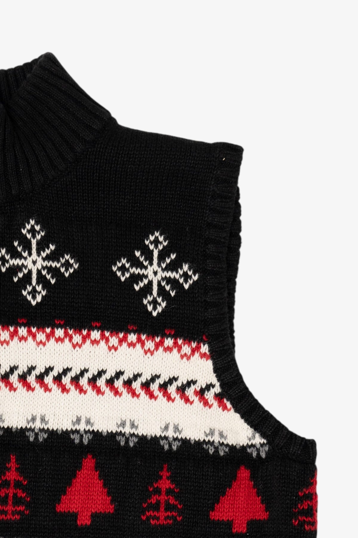 Vintage Black Christopher & Banks Ugly Christmas Vest (2000s)