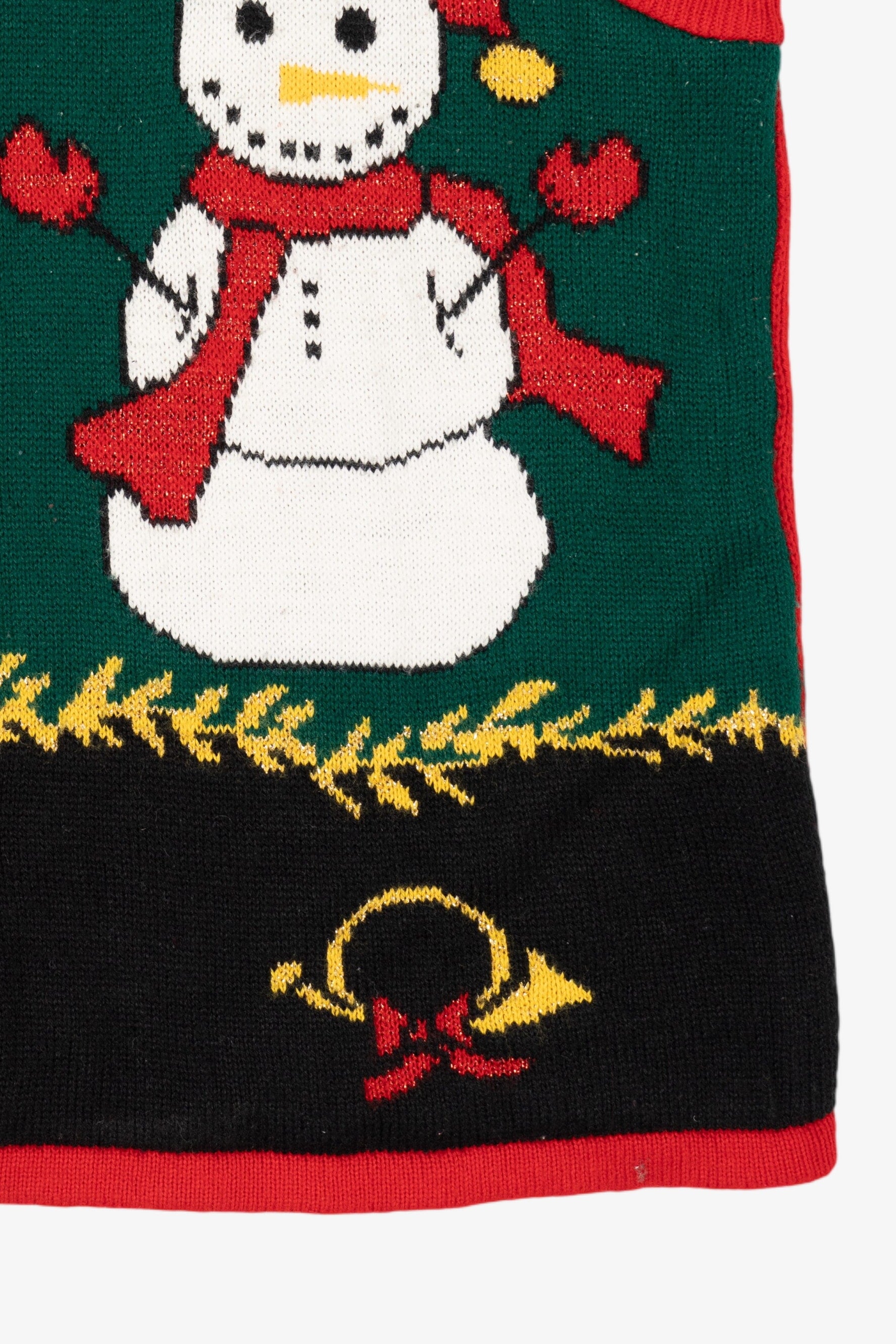 Vintage Red Style Studio Snowmen Ugly Christmas Vest (1990s)