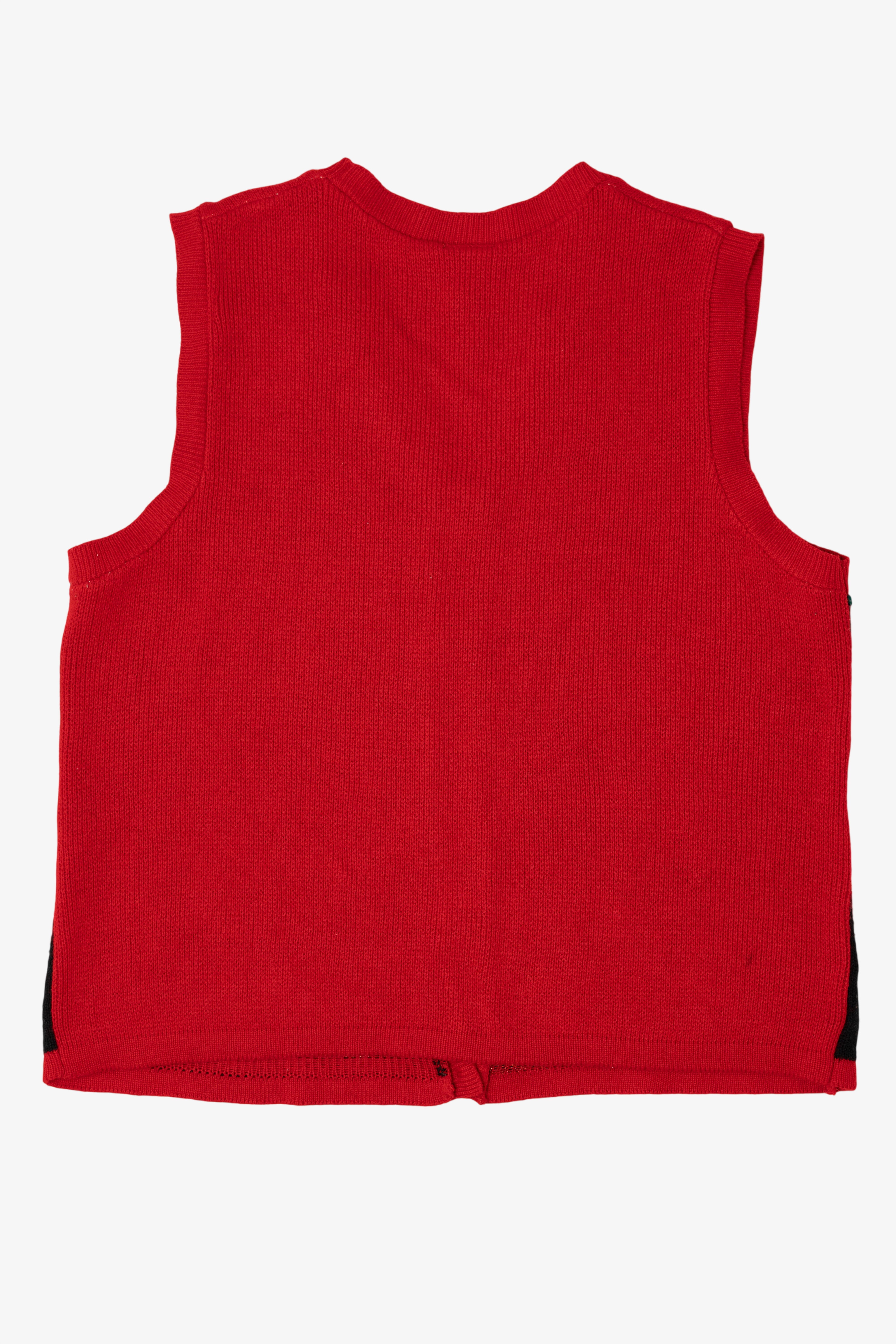 Vintage Red Style Studio Snowmen Ugly Christmas Vest (1990s)