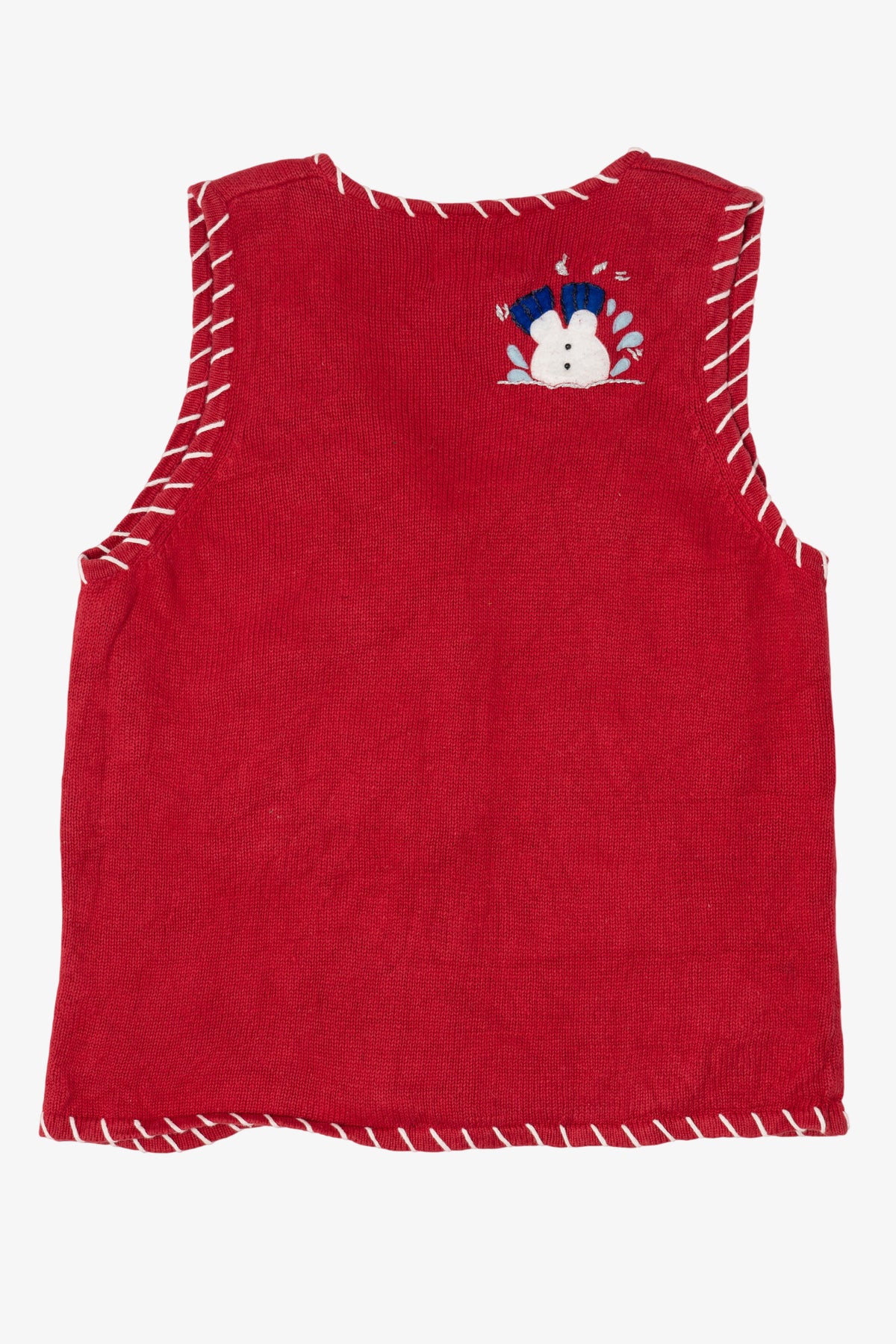 Vintage Red Heirloom Collectibles Snowmen Ugly Christmas Vest (2000s)