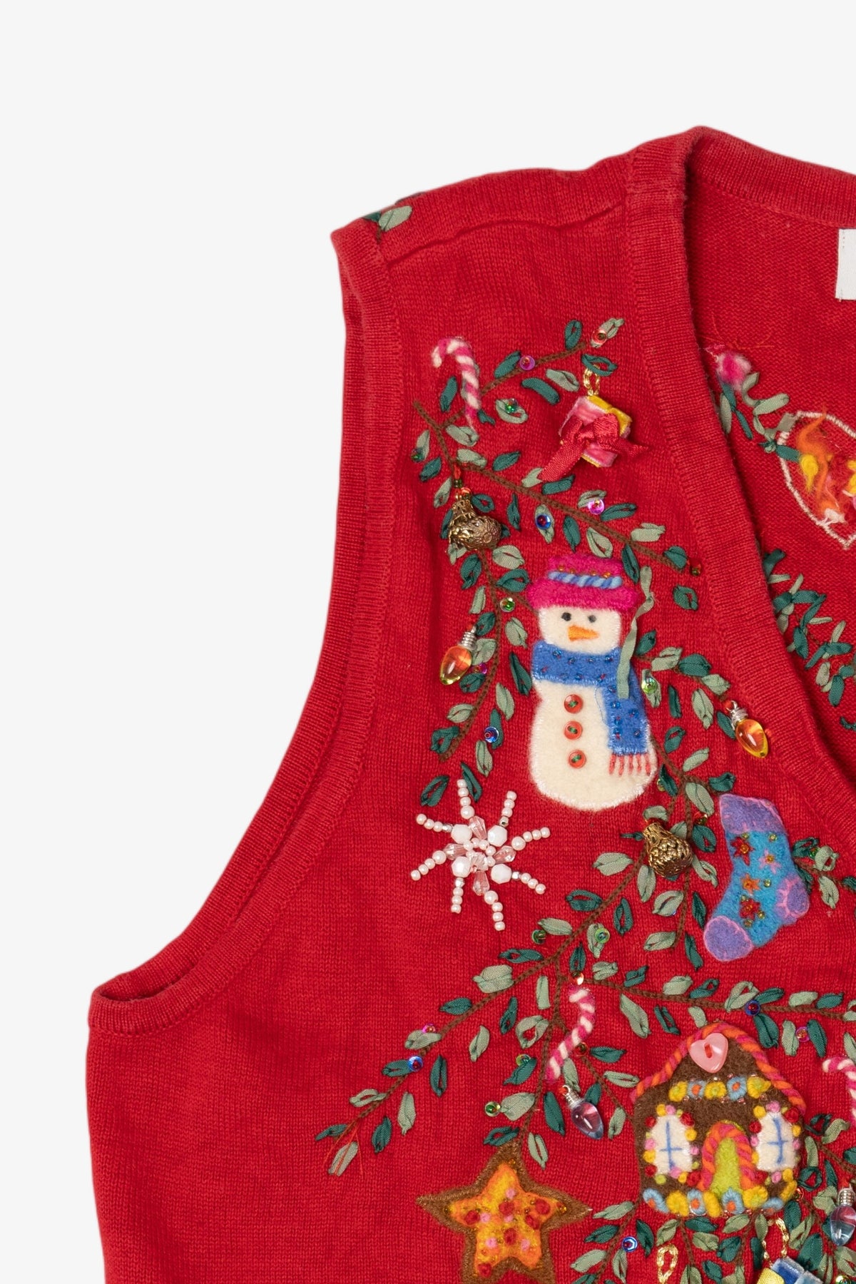 Vintage Red Marisa Christina Ugly Christmas Vest (1990s)