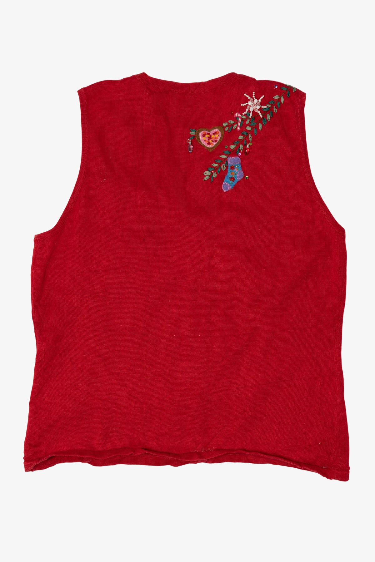 Vintage Red Marisa Christina Ugly Christmas Vest (1990s)
