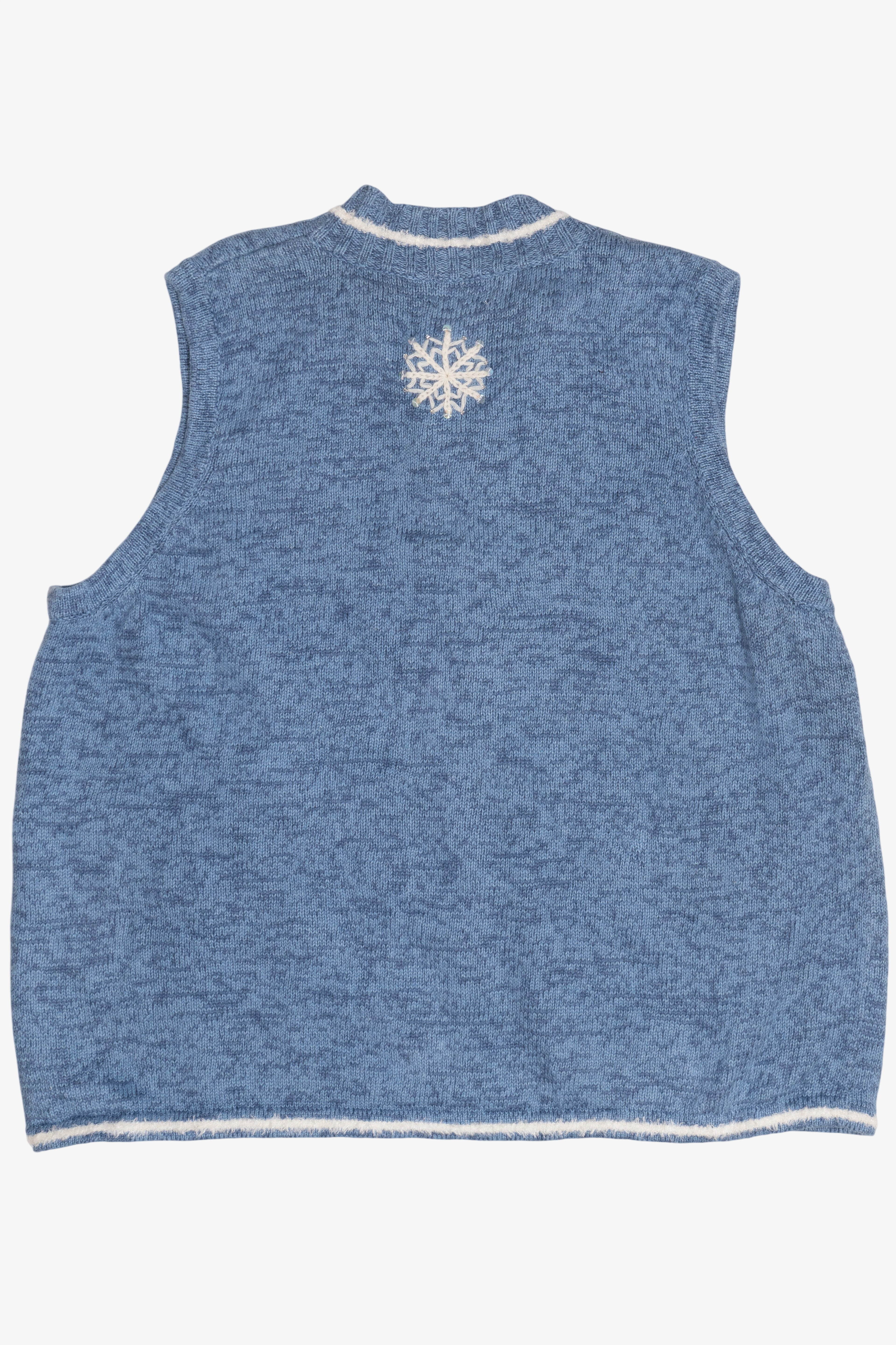 Vintage Breckenridge Snowflakes Ugly Christmas Vest (1990s)