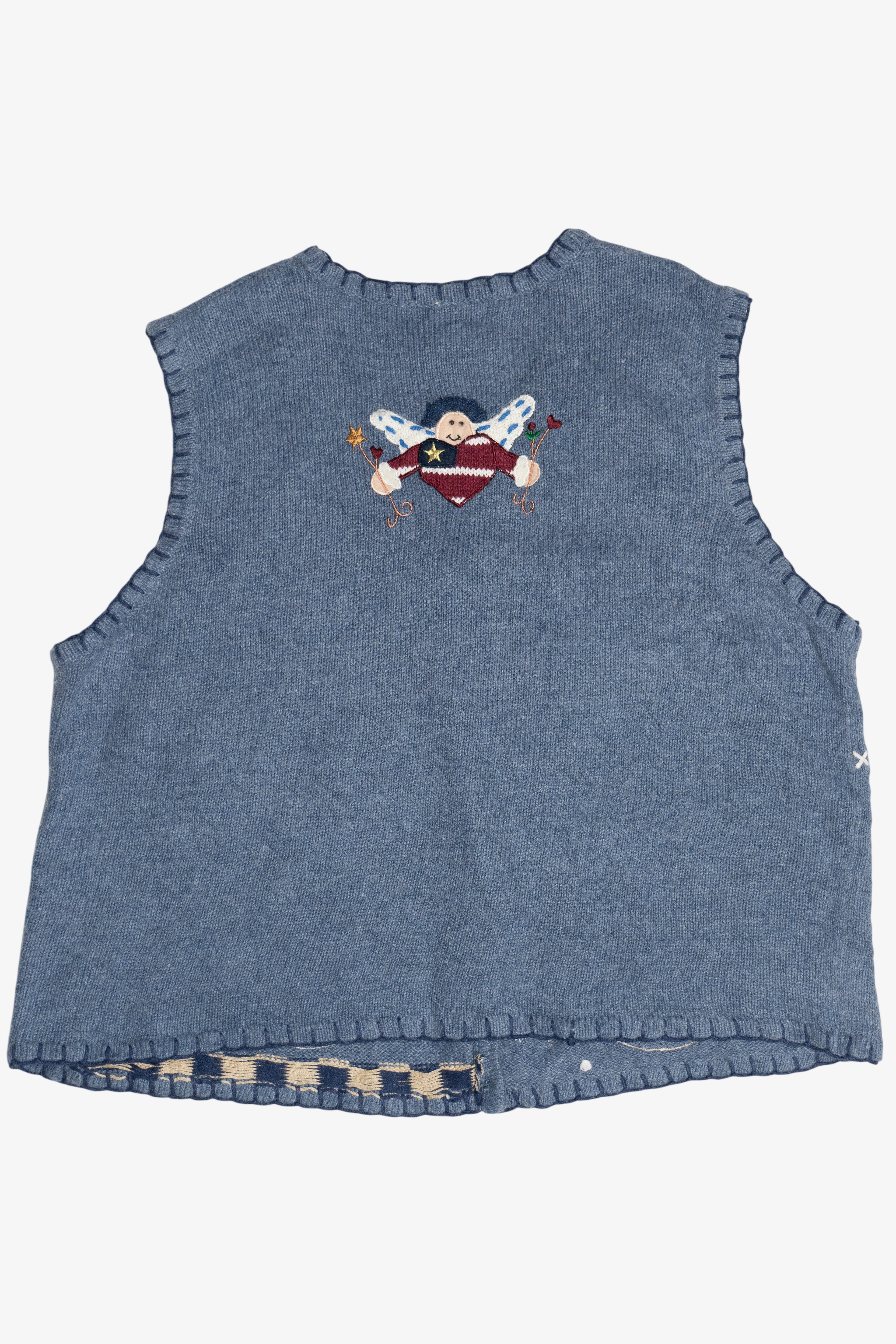 Vintage Americana USA Ugly Christmas Vest (1990s)