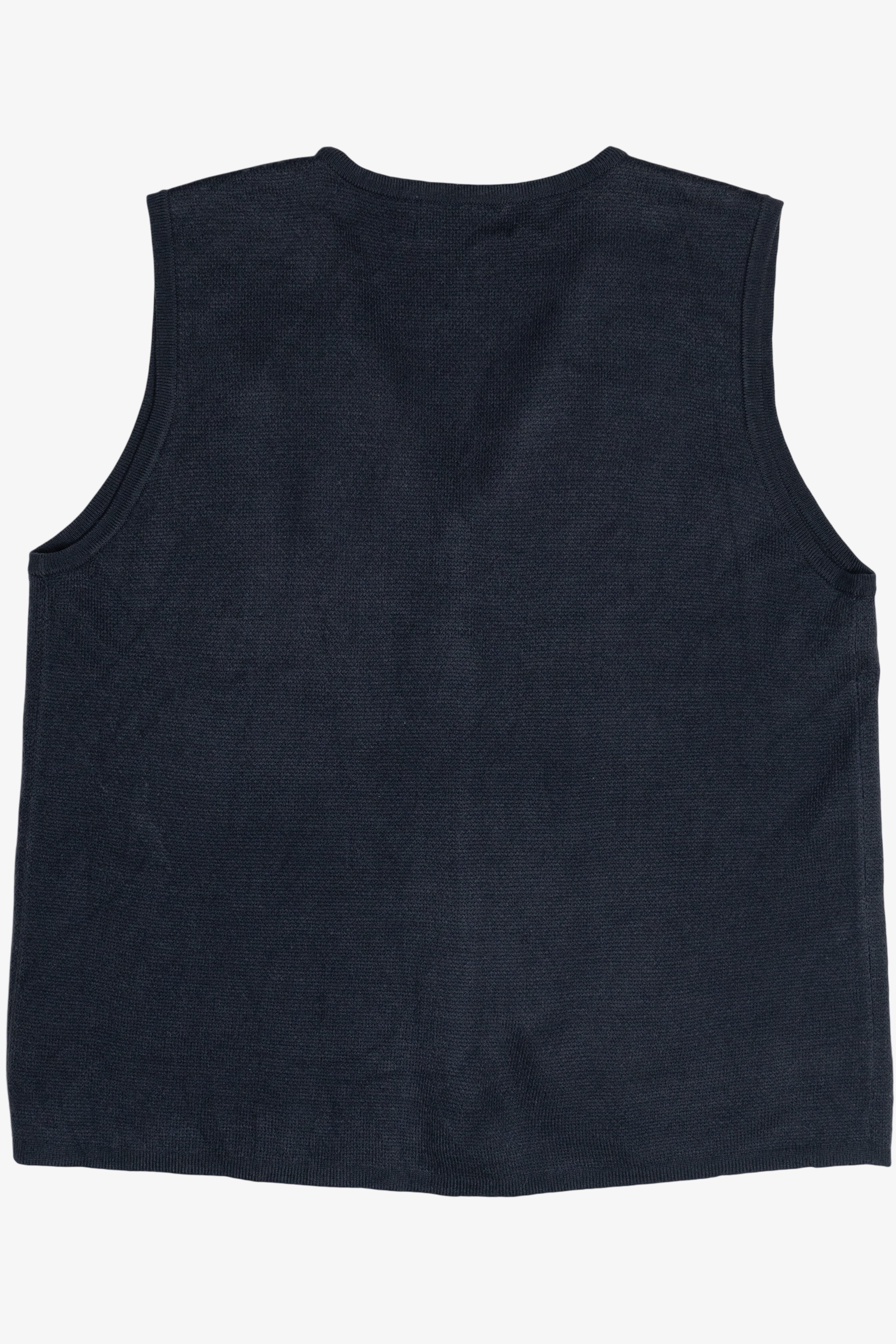 Vintage Navy Blue Croft & Barrow Ugly Christmas Vest (1990s)
