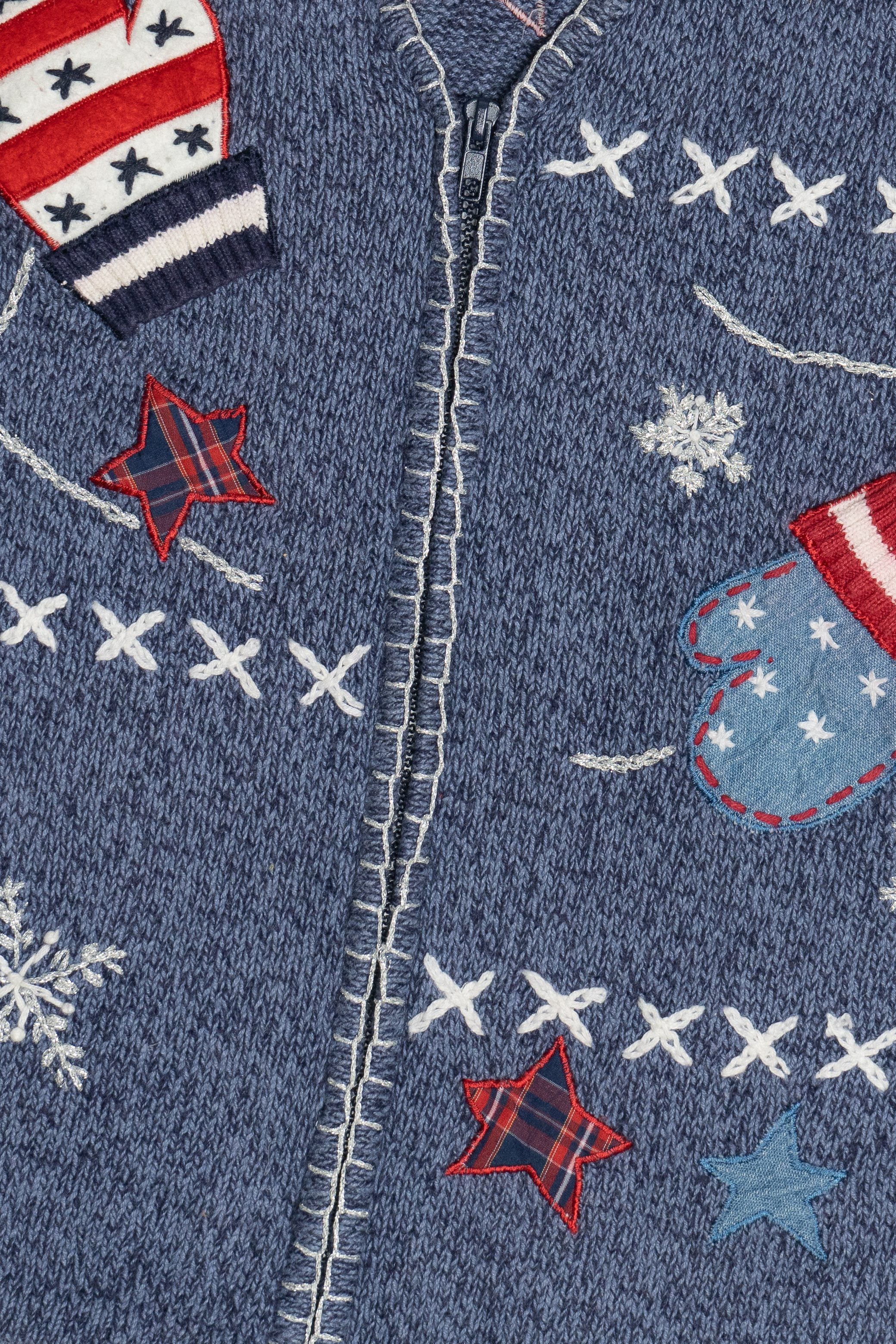 Vintage Bobbie Brooks Stars And Mittens Ugly Christmas Vest (1990s)
