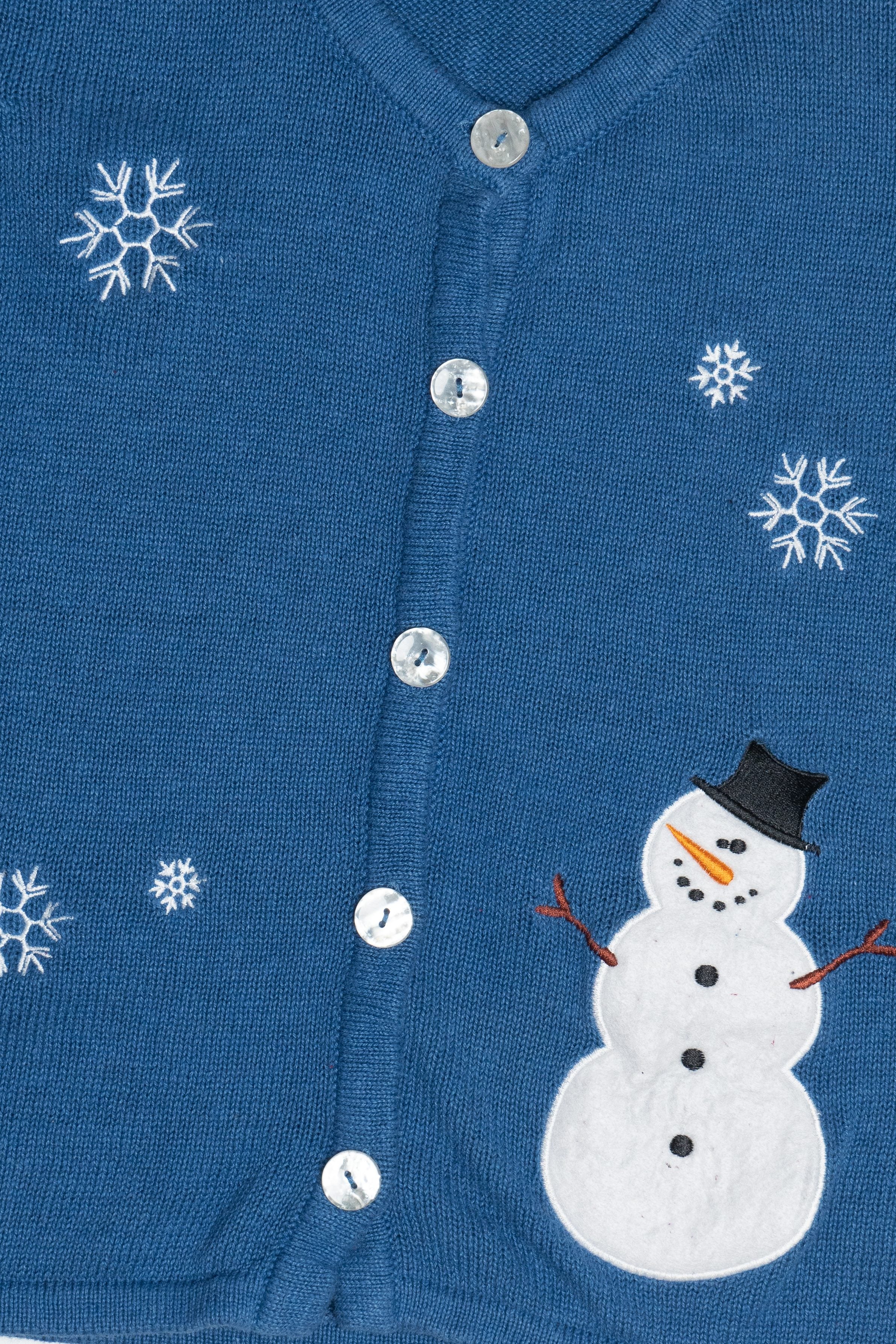 Vintage Holiday Faire Snowman Ugly Christmas Vest (2000s)