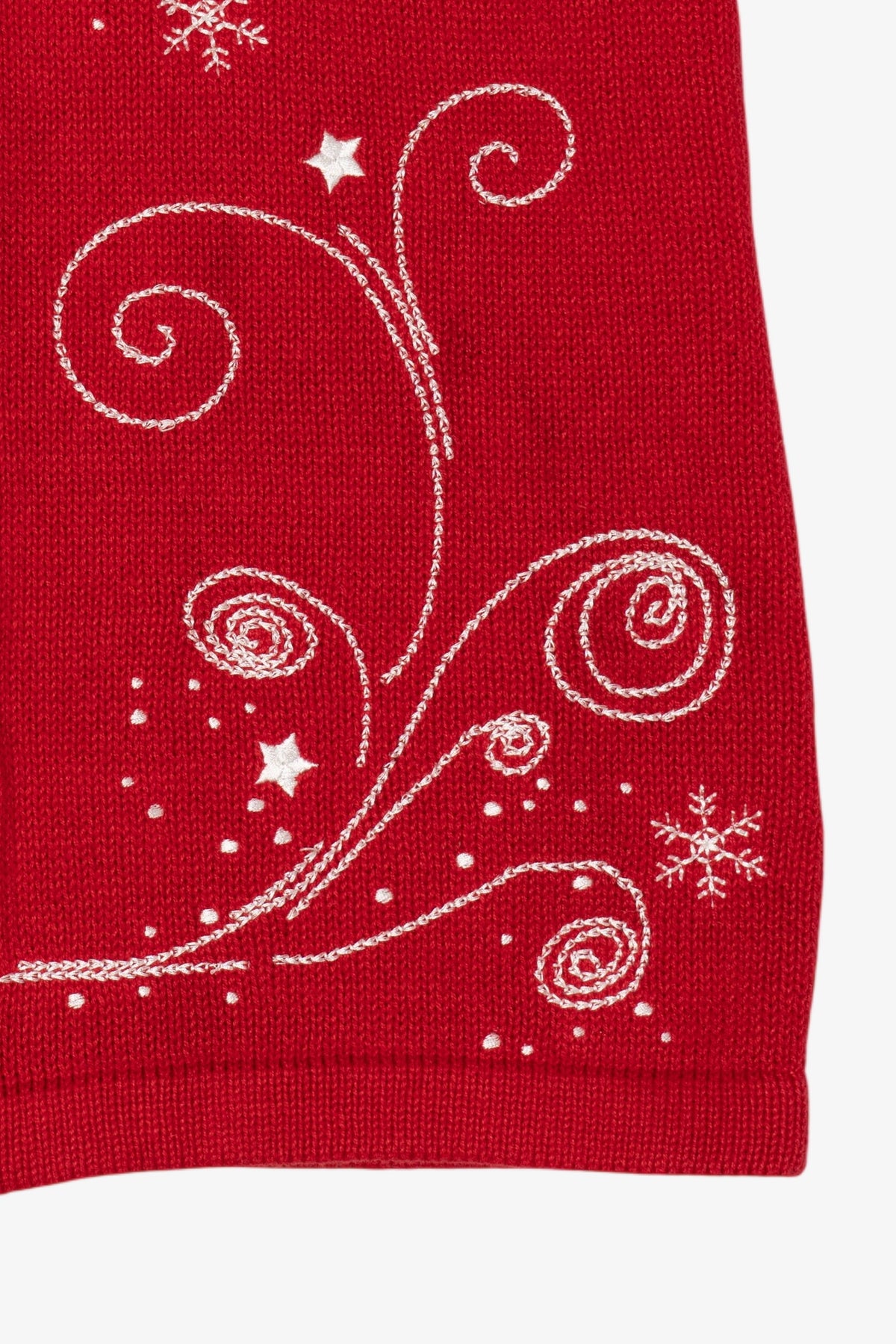 Red Christopher & Banks Snowmen Ugly Christmas Vest (2010s)