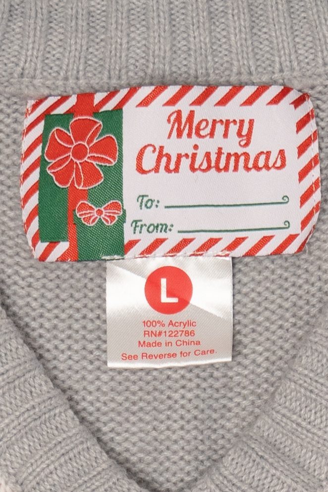 Gray Santa Body Ugly Christmas Vest (2010s)