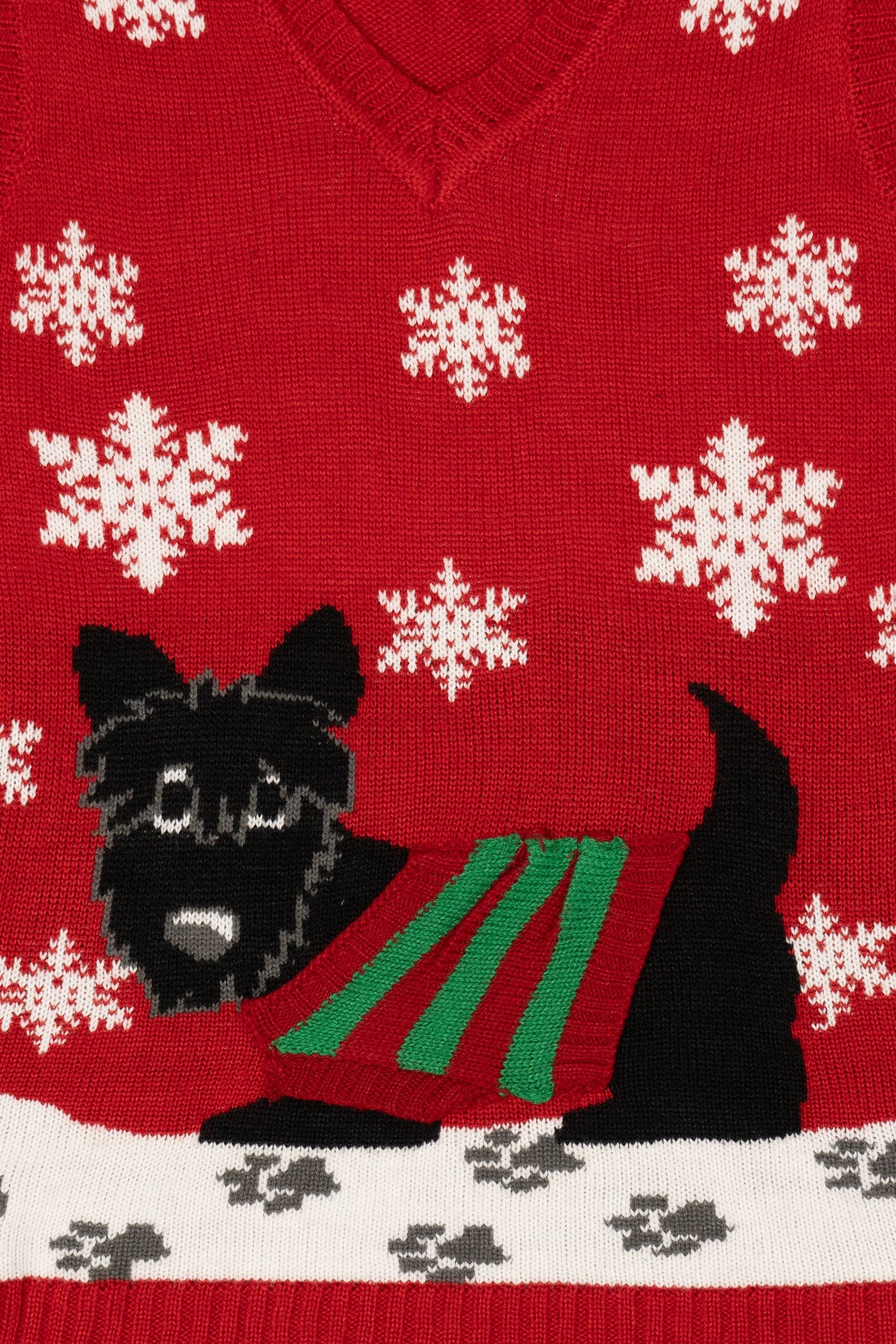 Red Love By Design Dog With Sweater Ugly Christmas Vest (2010s)