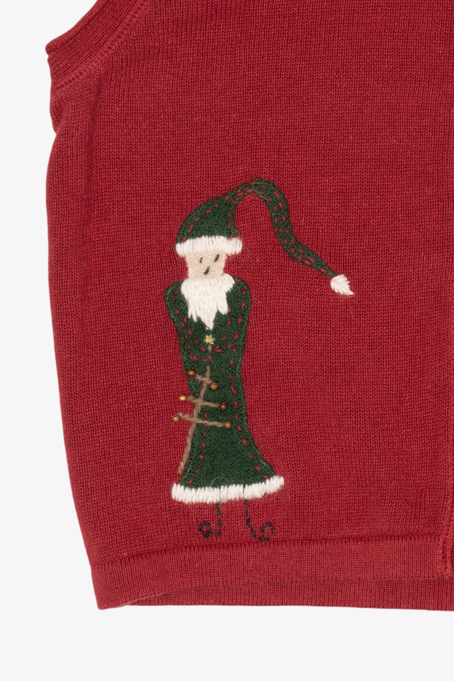 Vintage Red Woolrich Angel Ugly Christmas Vest (1990s)