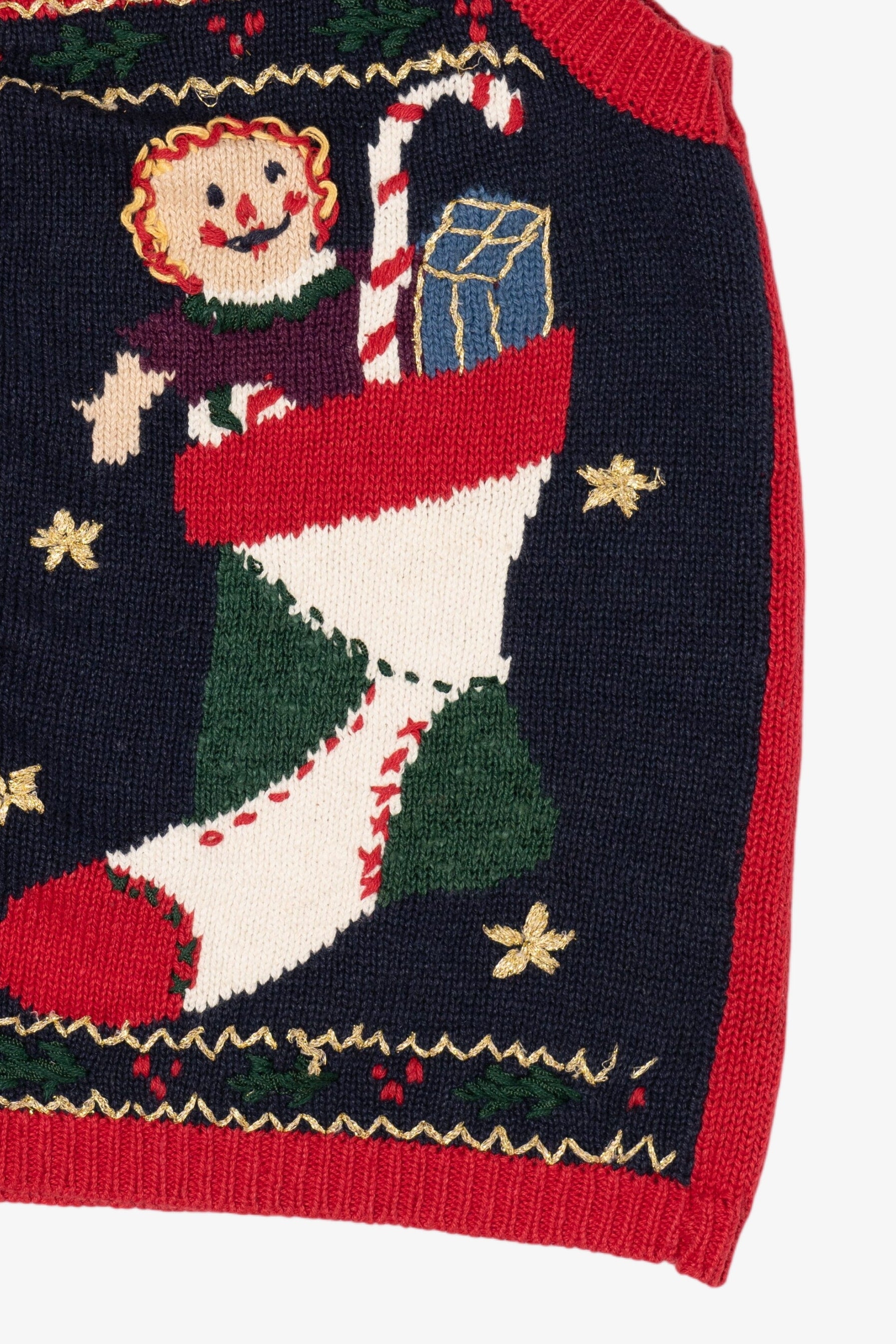Vintage Red Capacity Ugly Christmas Vest (1990s)