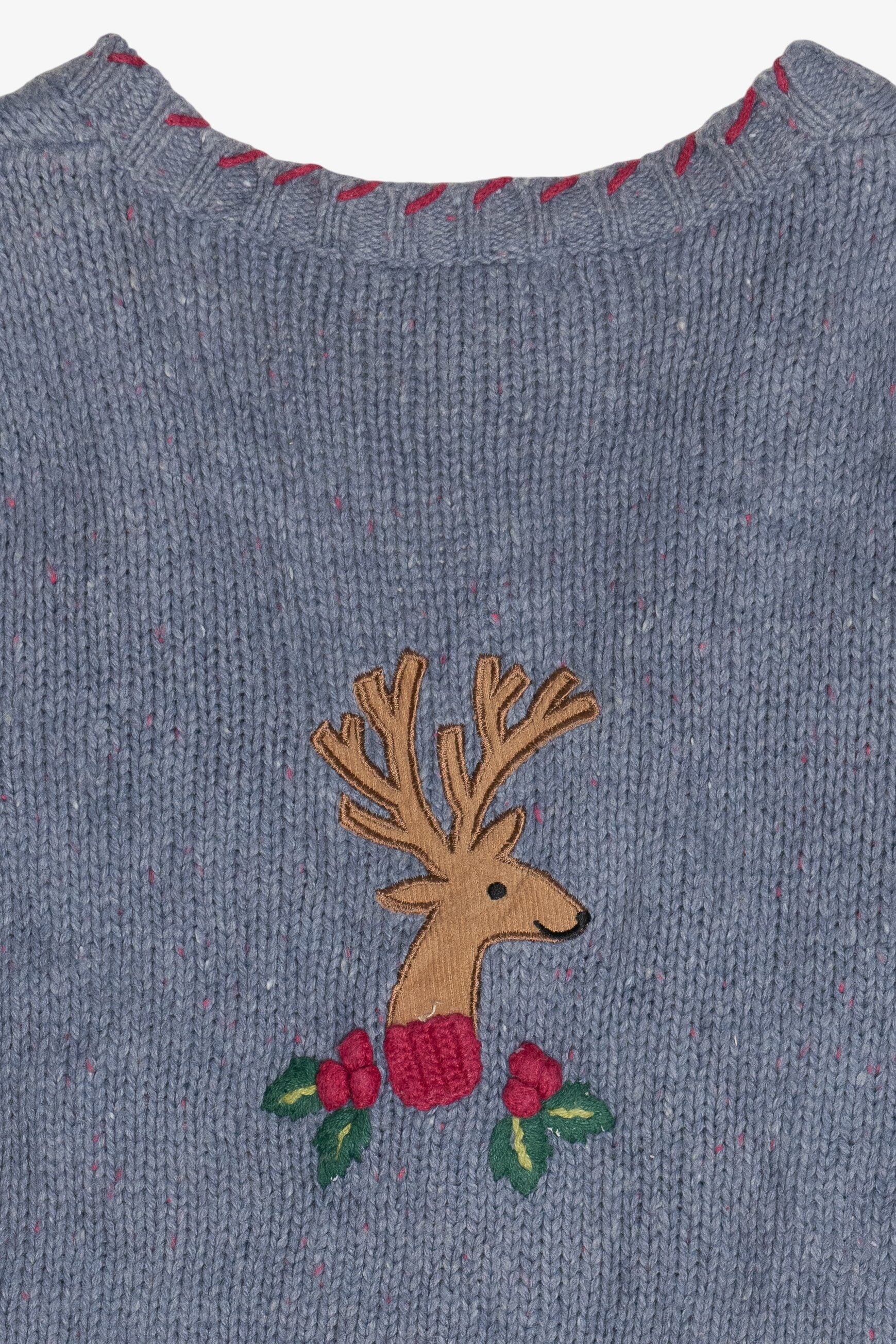 Vintage Cute Reindeer Ugly Christmas Vest (1990s)