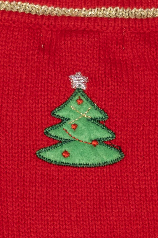 Vintage Red White Stag Snowman Ugly Christmas Vest (2000s)