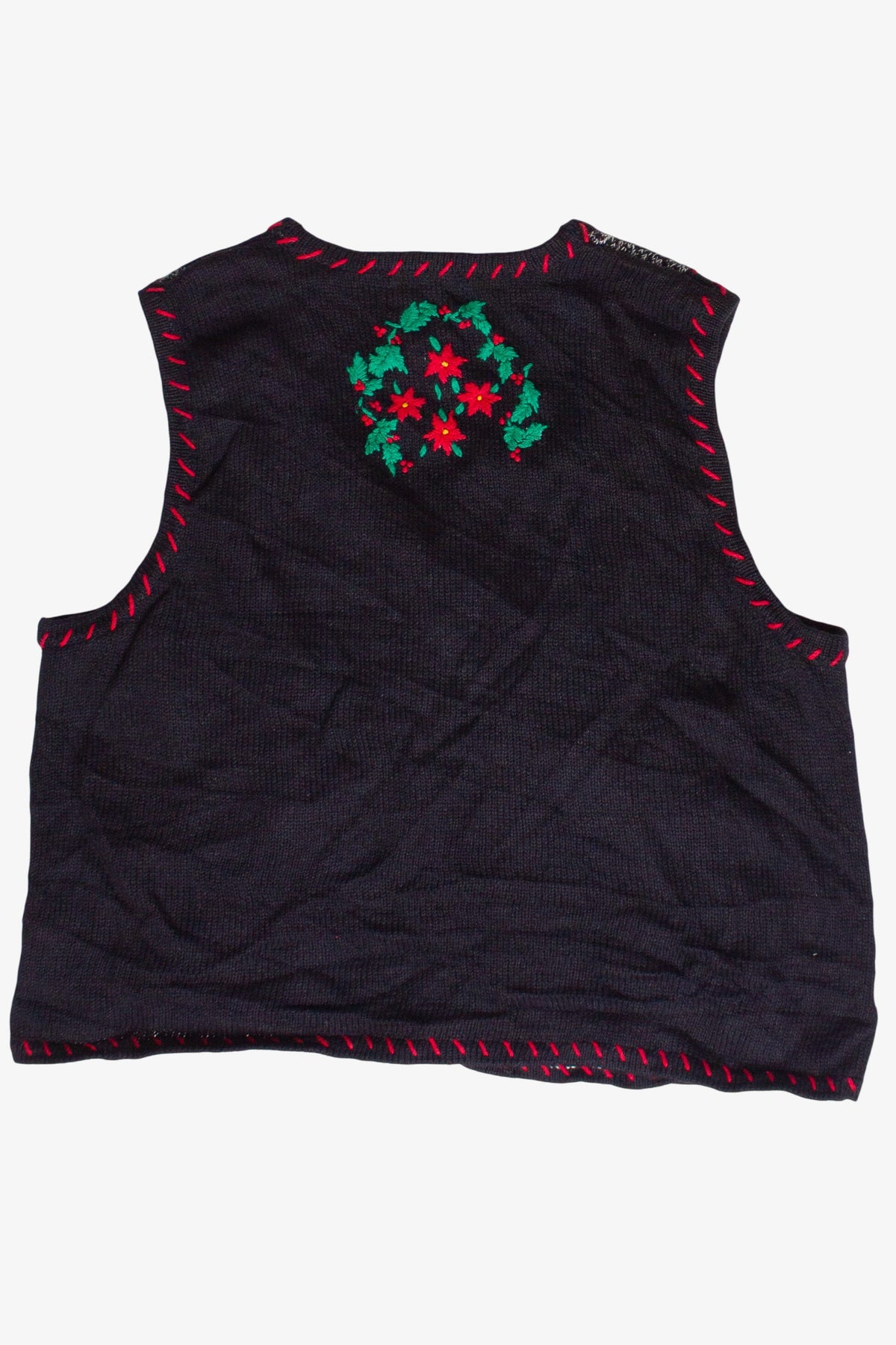 Vintage Hand Stitched Christmastime Ugly Christmas Vest