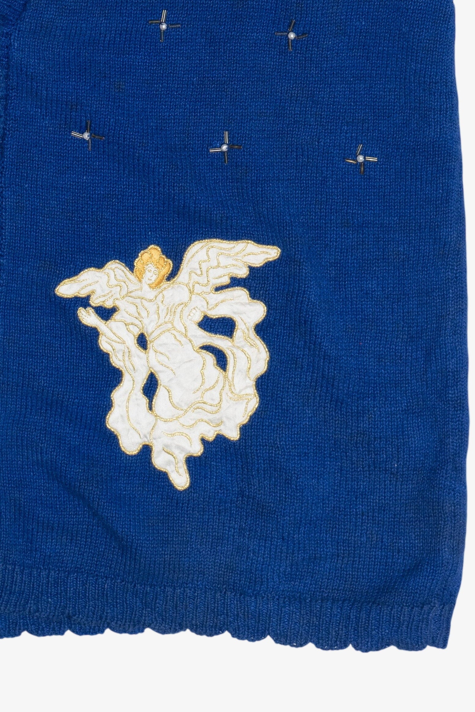 Vintage Angels In The Night Sky Ugly Christmas Vest (1990s)