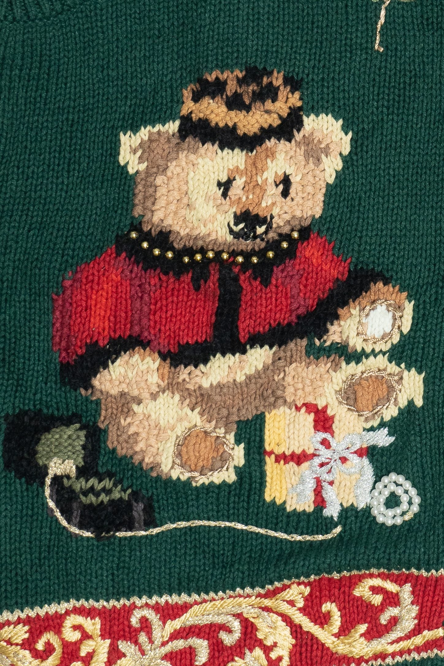 Vintage Holiday Bears Ugly Christmas Vest (1990s)