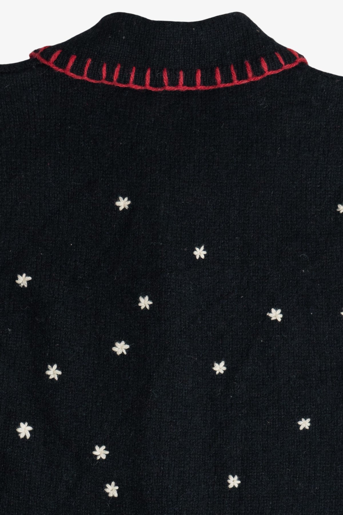 Vintage Coldwater Creek Felted Wool Snowmen Ugly Christmas Vest (2000s)