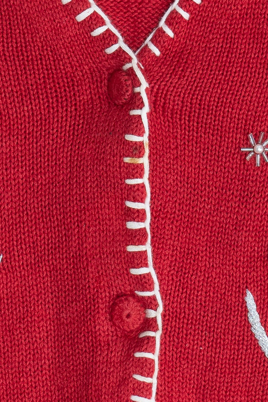 Vintage Sledding Snowmen Ugly Christmas Vest (1990s)