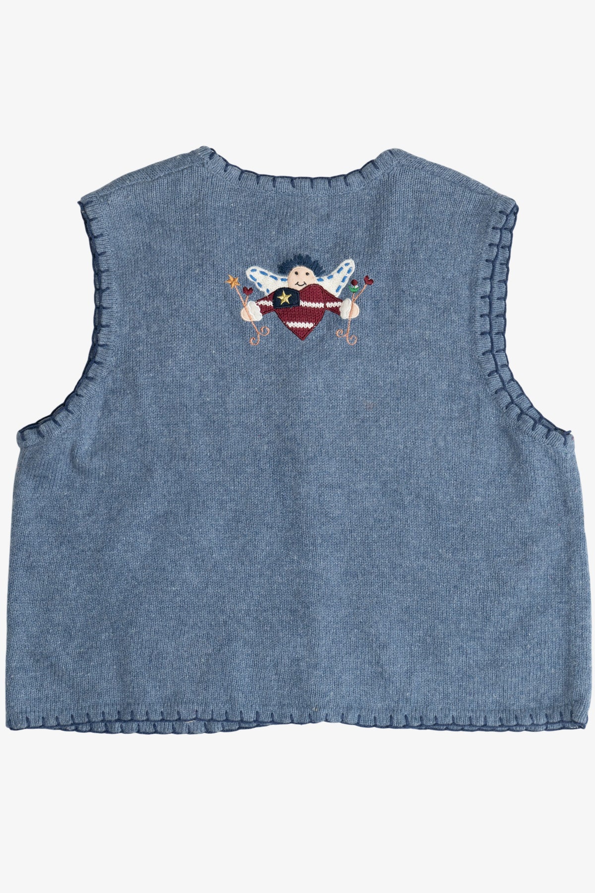 Vintage Americana "I Love America" Ugly Christmas Vest (1990s)