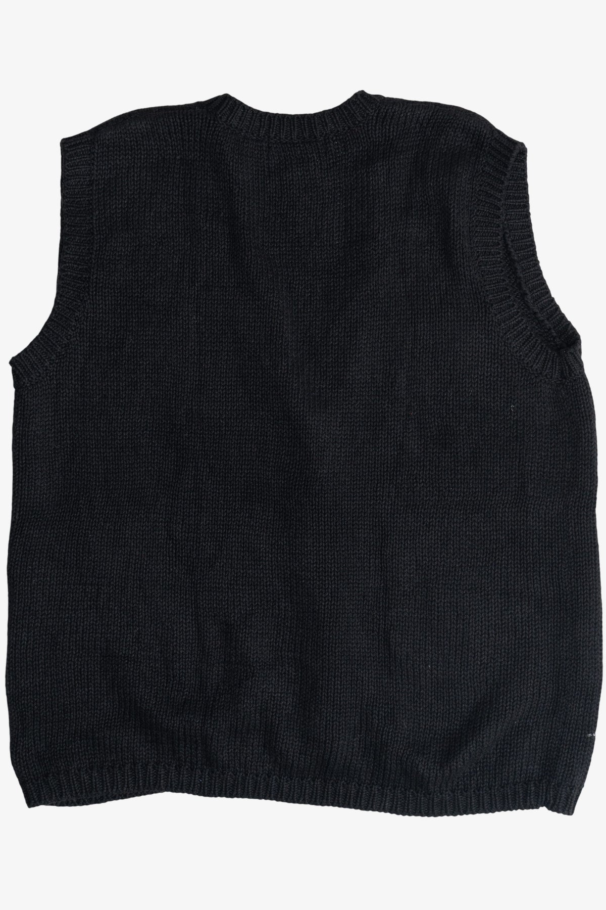 Vintage Croft & Barrow Hand Knit Snowflakes Christmas Vest (1990s)