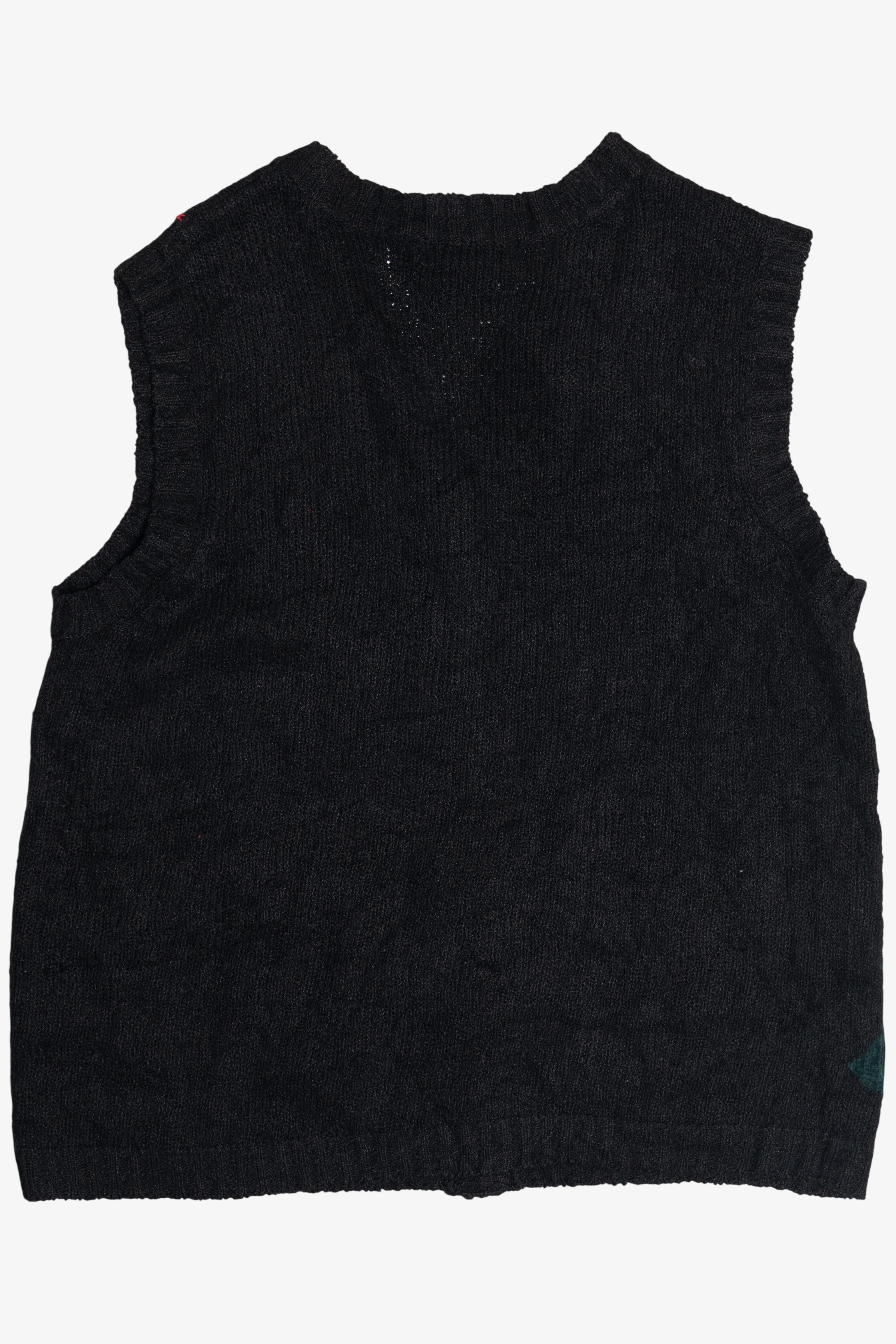 Vintage Eagle's Eye Christmas Trees Ugly Christmas Vest (1990s)