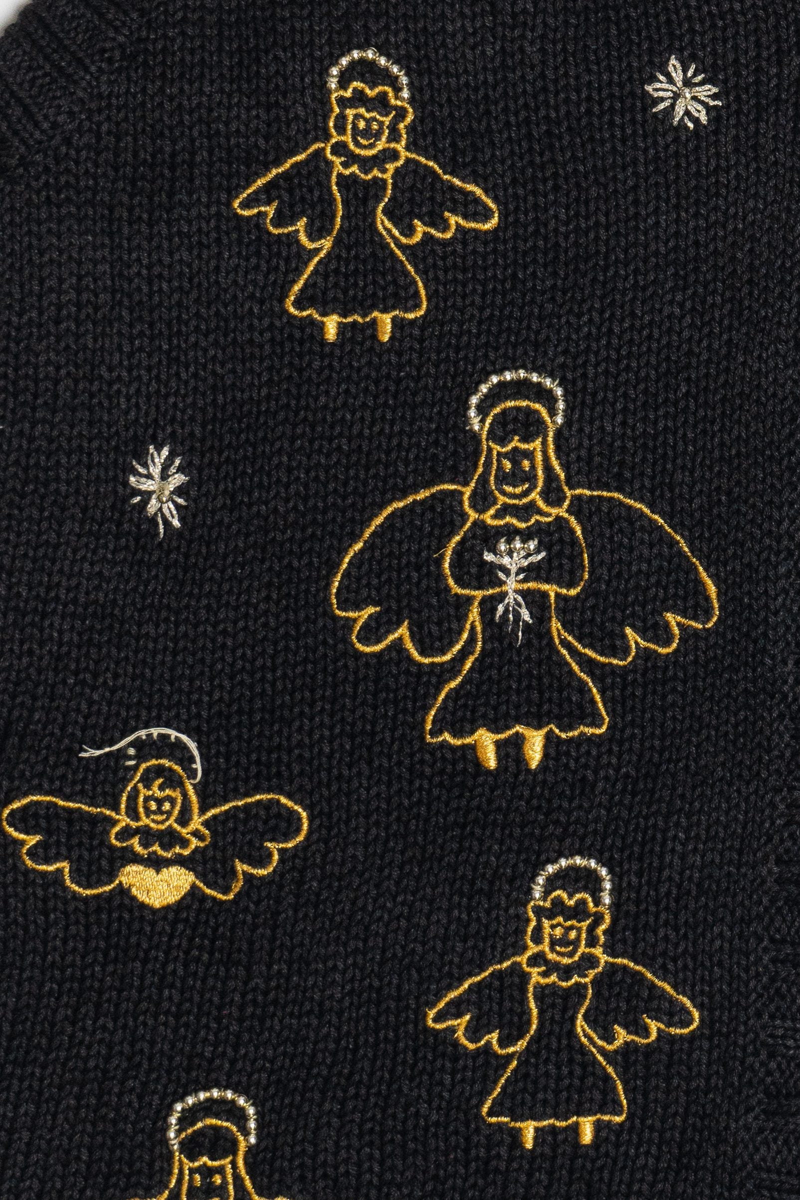 Vintage Beaded Halo Angels Ugly Christmas Vest (1990s)