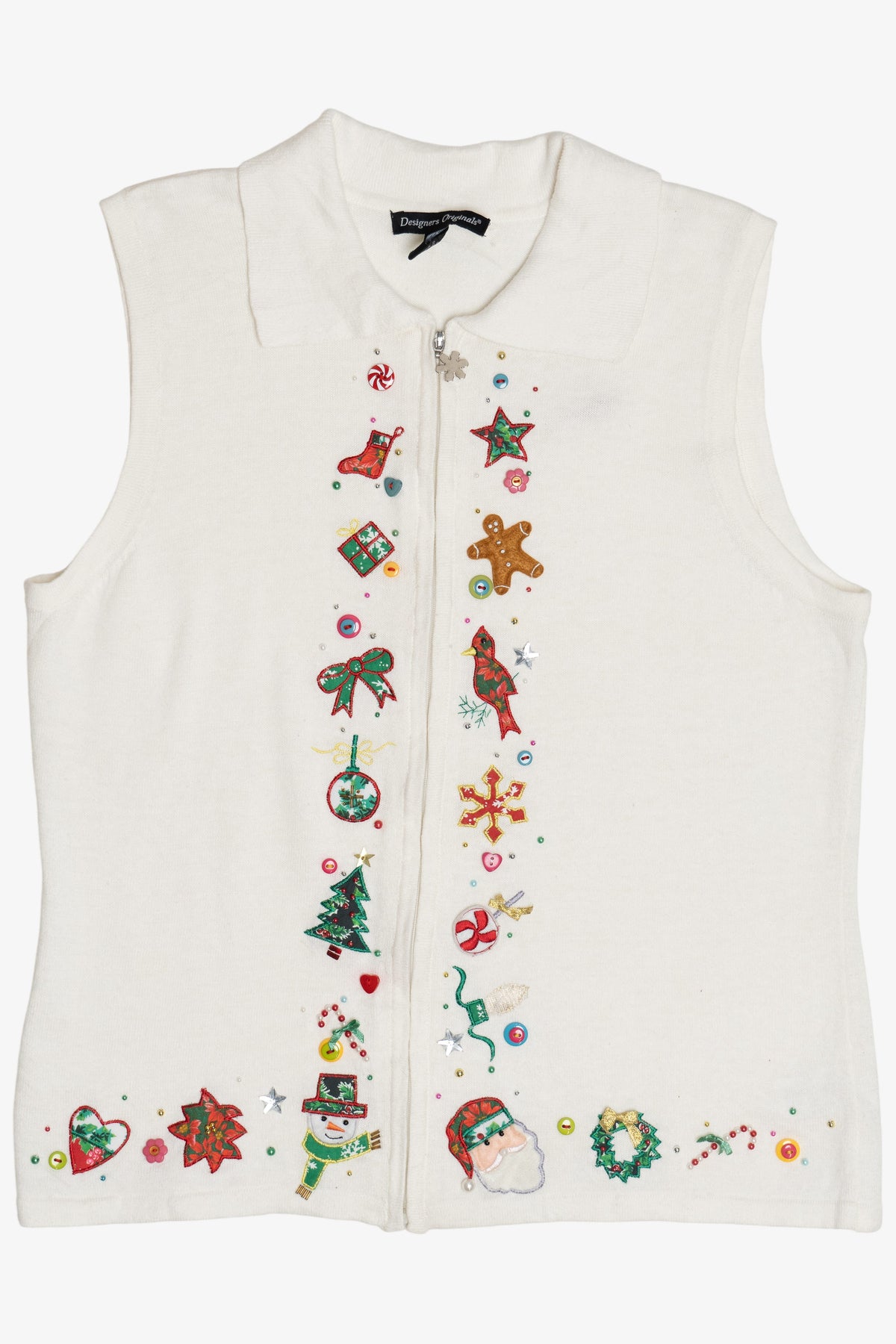 Vintage Designers Originals Ugly Christmas Vest (1990s)