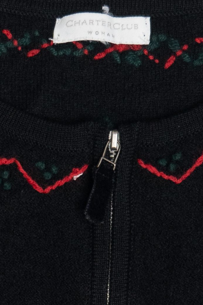 Vintage Charter Club Holly & Ivy Ugly Christmas Vest (1990s)