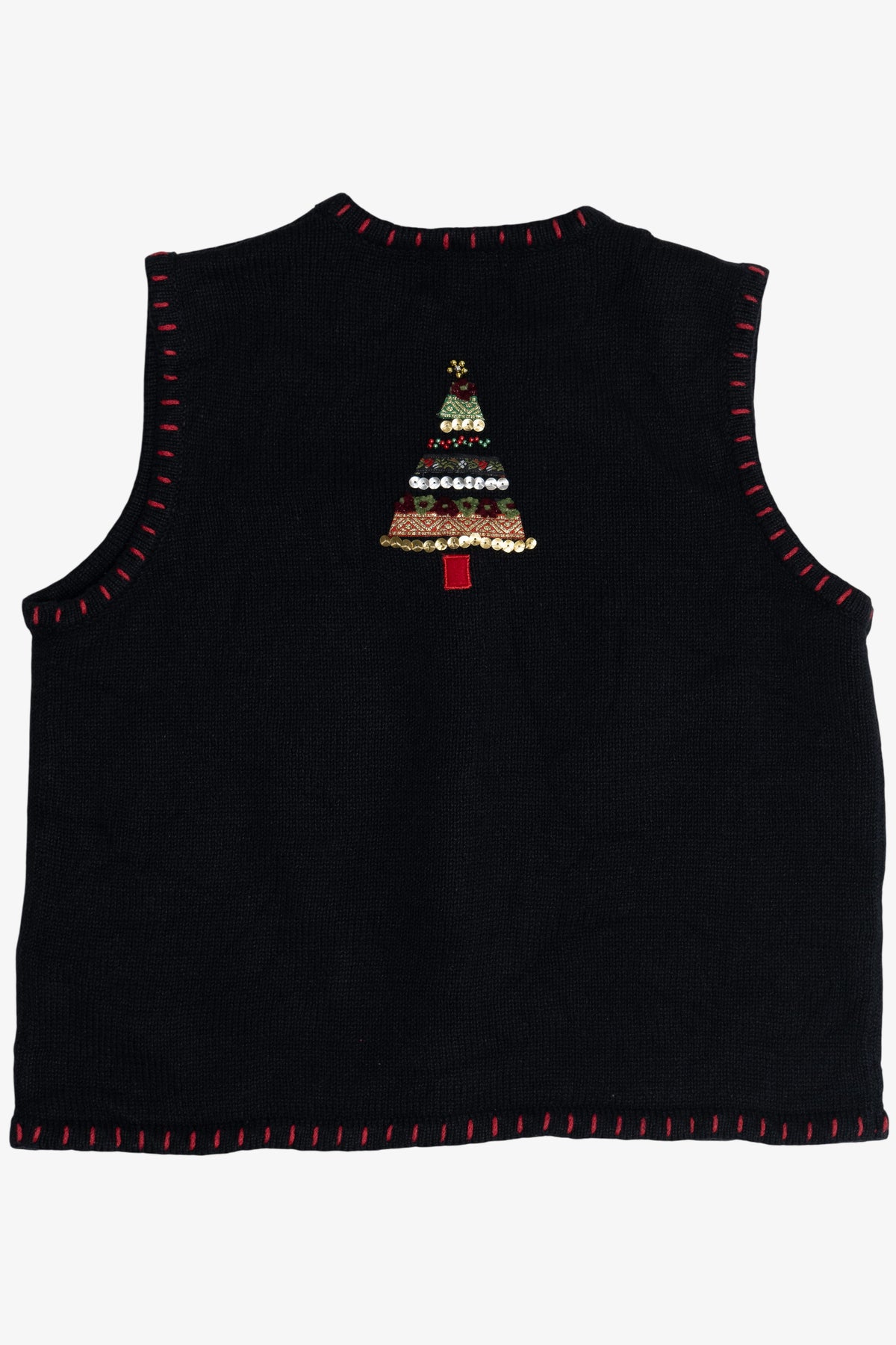 Vintage Holiday Trees Ugly Christmas Vest (1990s)