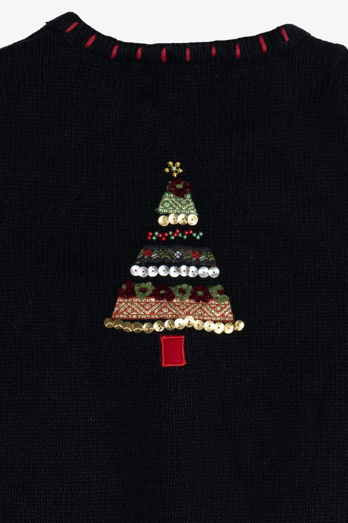 Vintage Holiday Trees Ugly Christmas Vest (1990s)