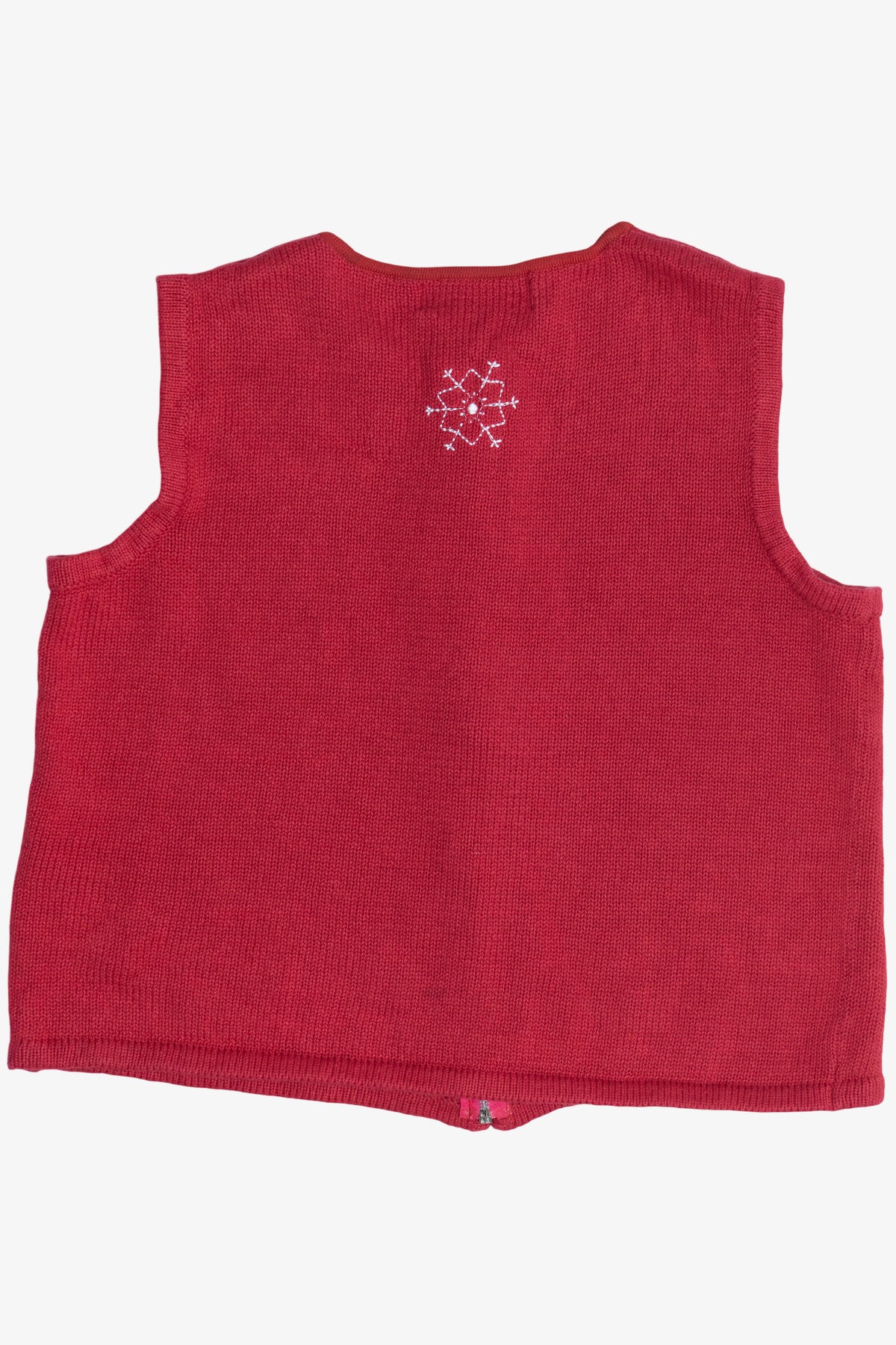 Vintage Snowflakes Ugly Christmas Vest (1990s)