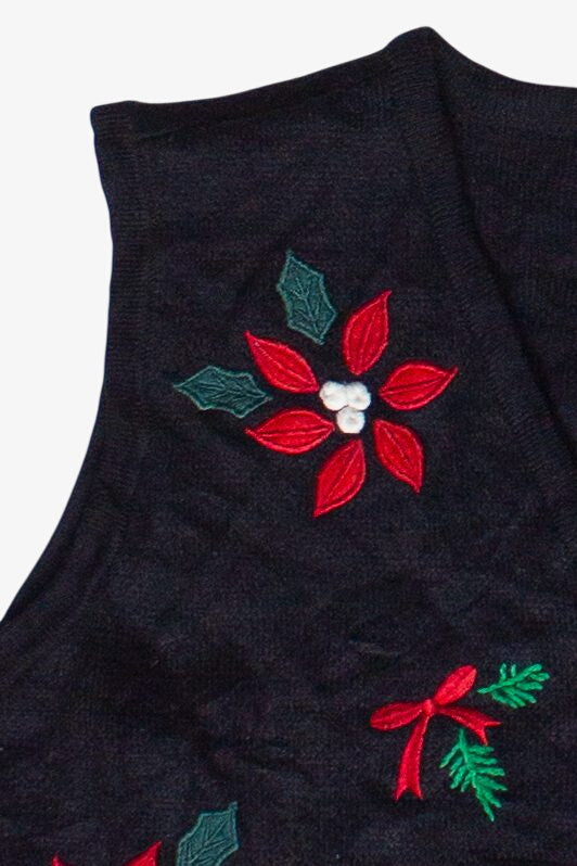Vintage Holly Plaid Croft & Barrow Ugly Christmas Vest