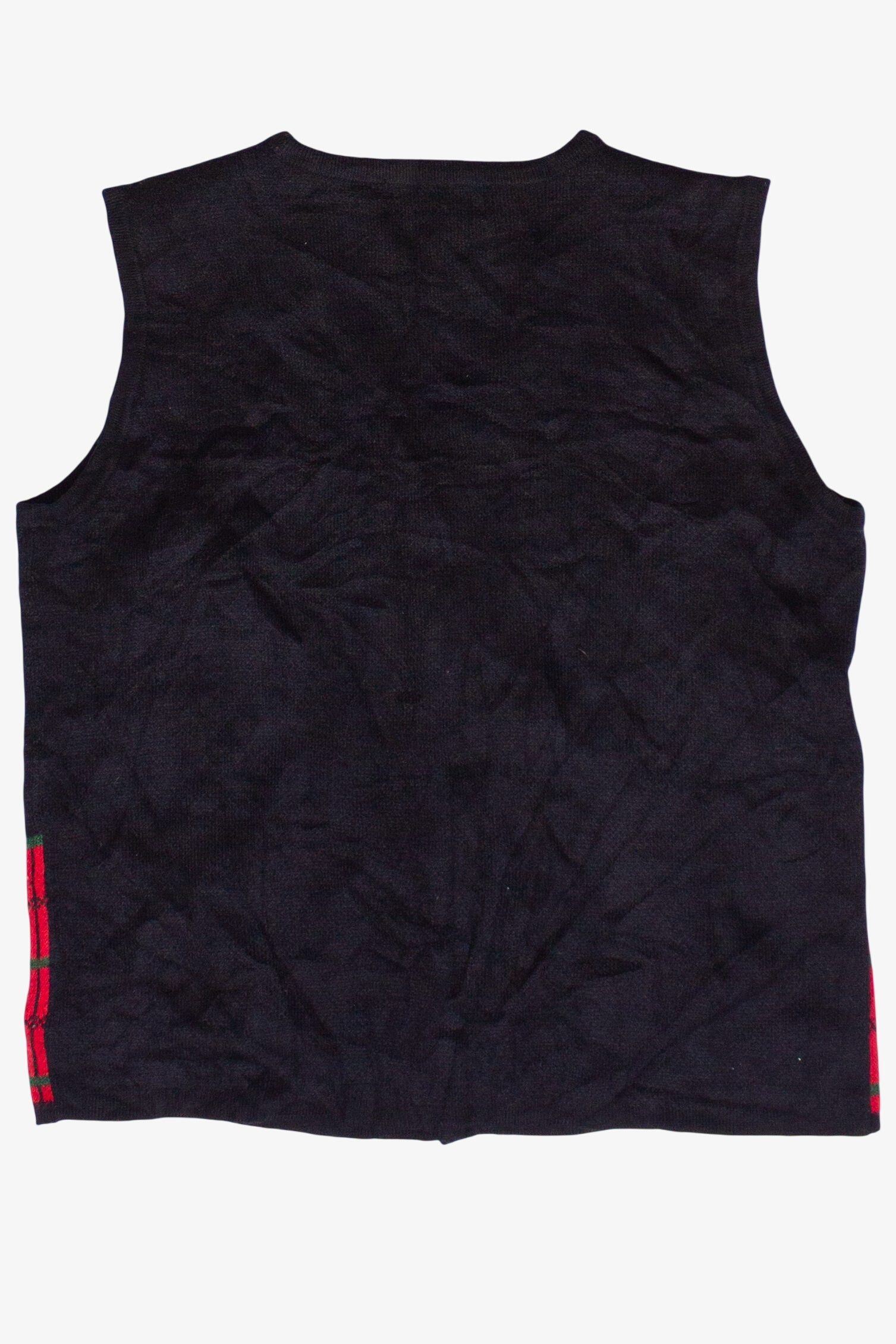 Vintage Holly Plaid Croft & Barrow Ugly Christmas Vest