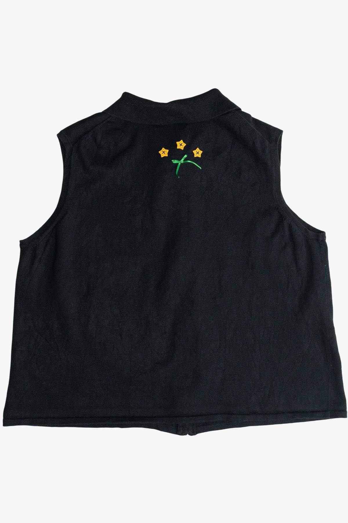 Vintage Black Hampshire Studio Holiday Elements Christmas Vest (1990s)