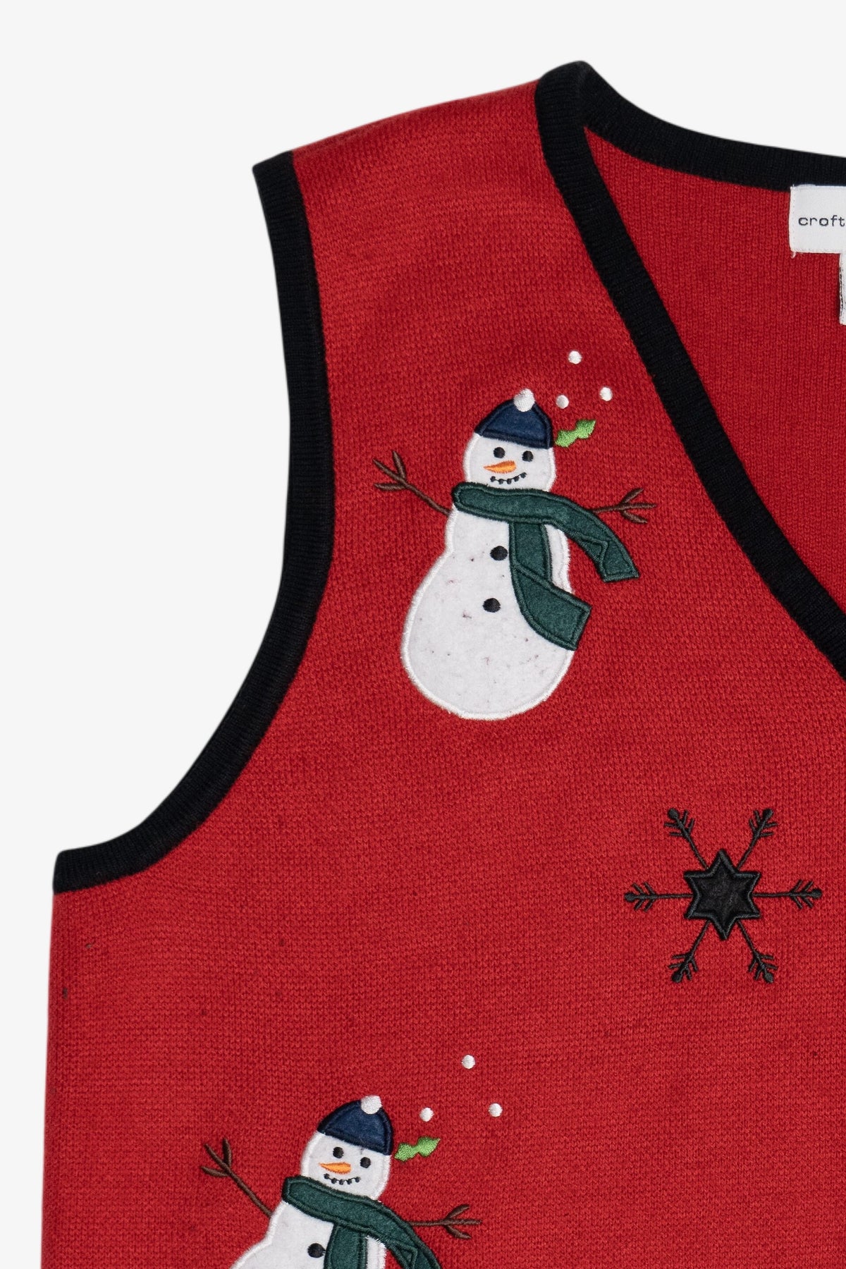Vintage Croft & Barrow Snowmen Ugly Christmas Vest (1990s)