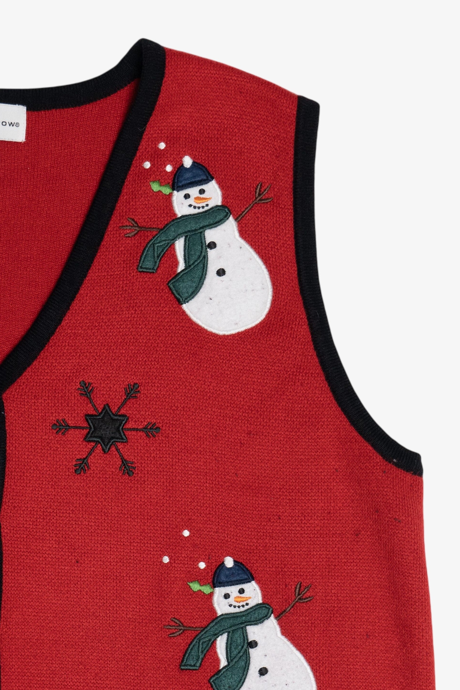 Vintage Croft & Barrow Snowmen Ugly Christmas Vest (1990s)