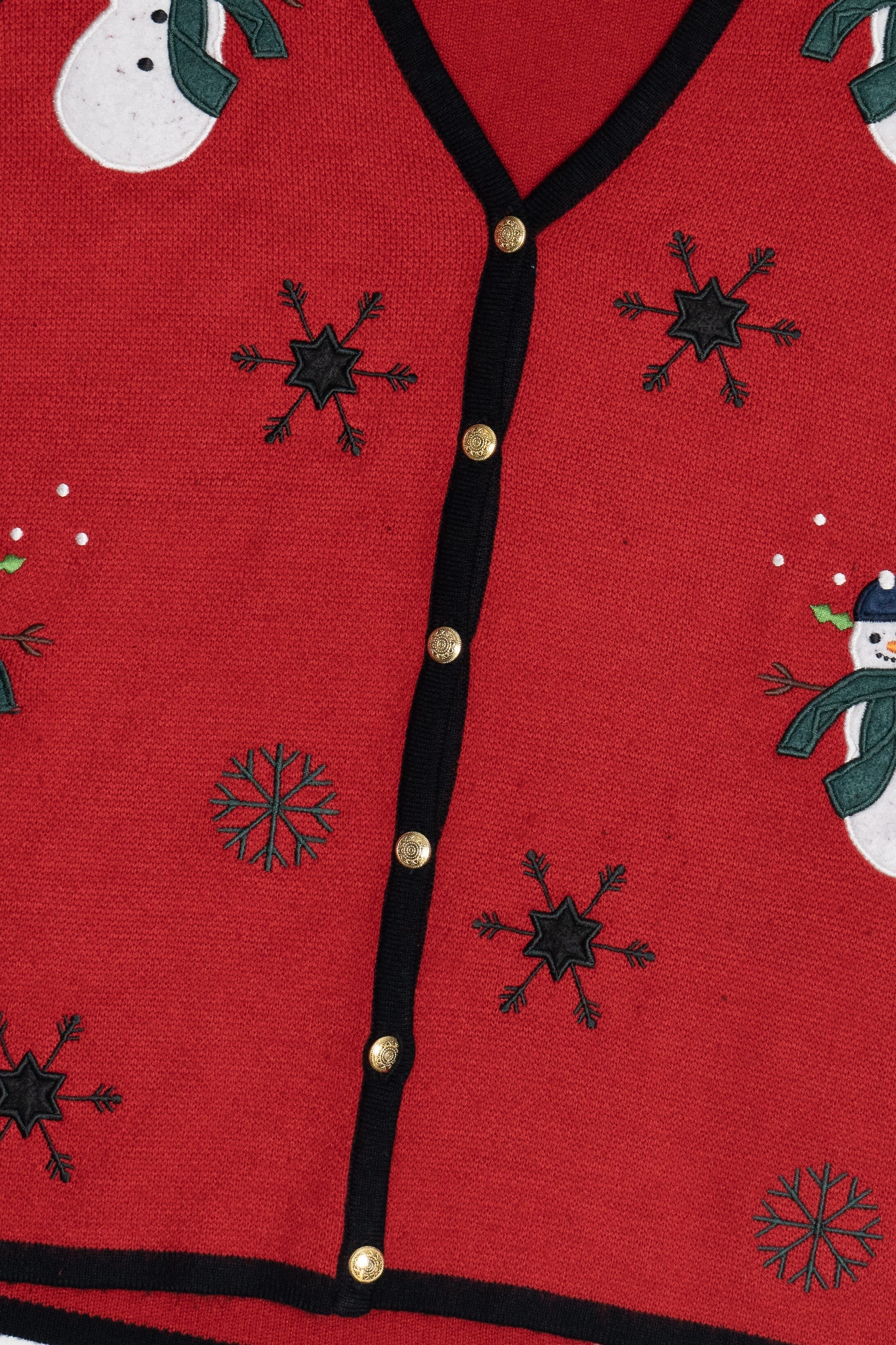 Vintage Croft & Barrow Snowmen Ugly Christmas Vest (1990s)